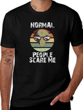 Normal People Scare Me Alien Graphic Tee