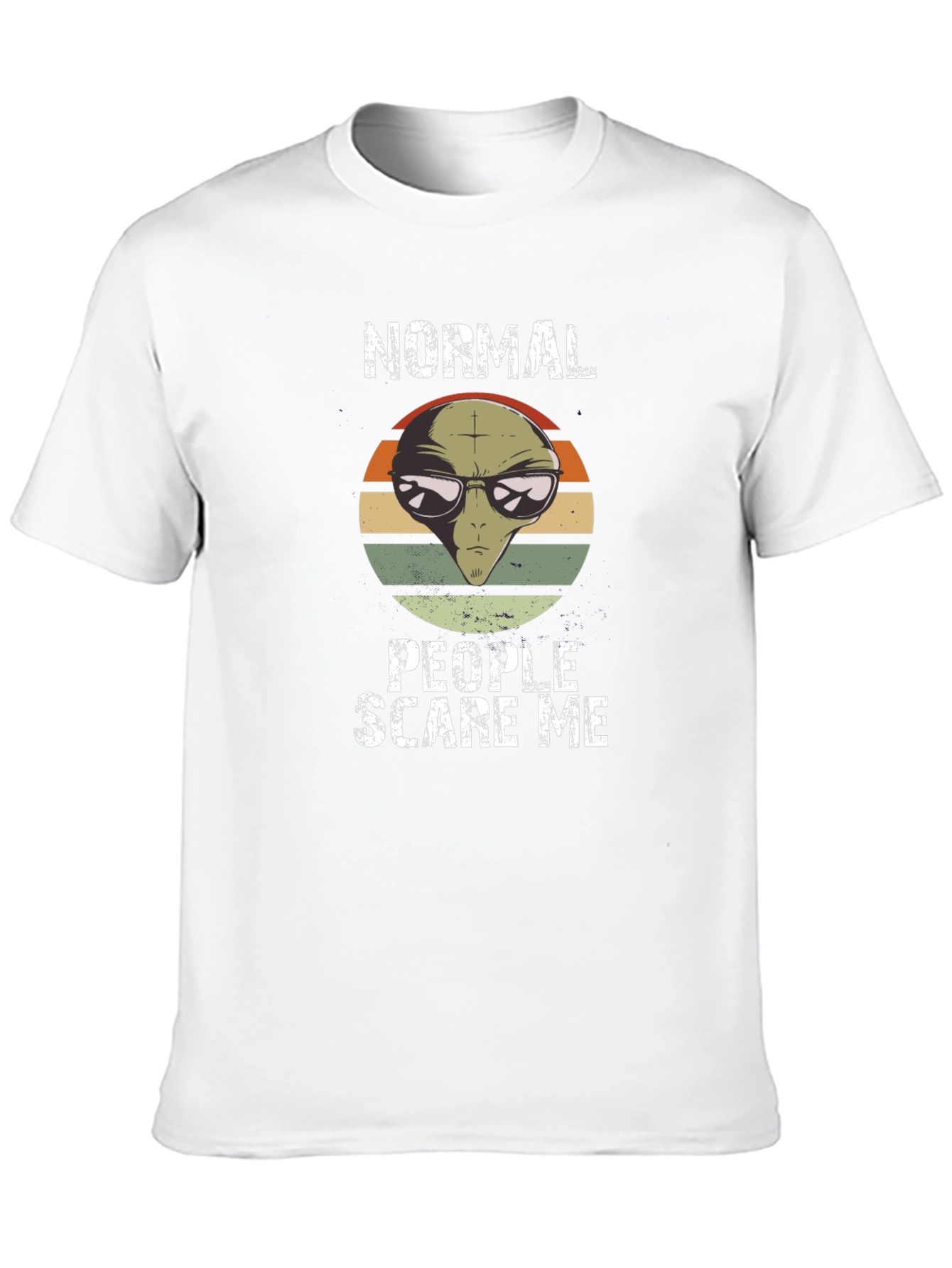 Normal People Scare Me Alien Graphic Tee