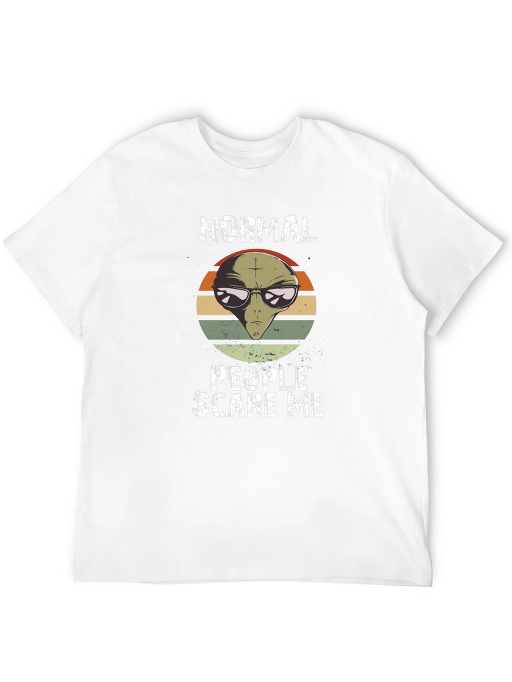 Normal People Scare Me Alien Graphic Tee