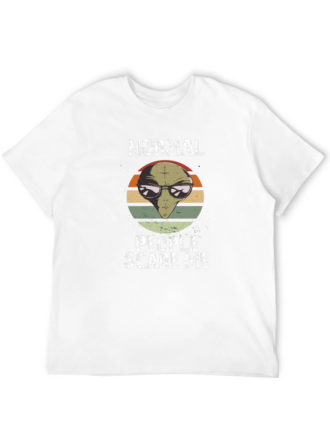 Normal People Scare Me Alien Graphic Tee