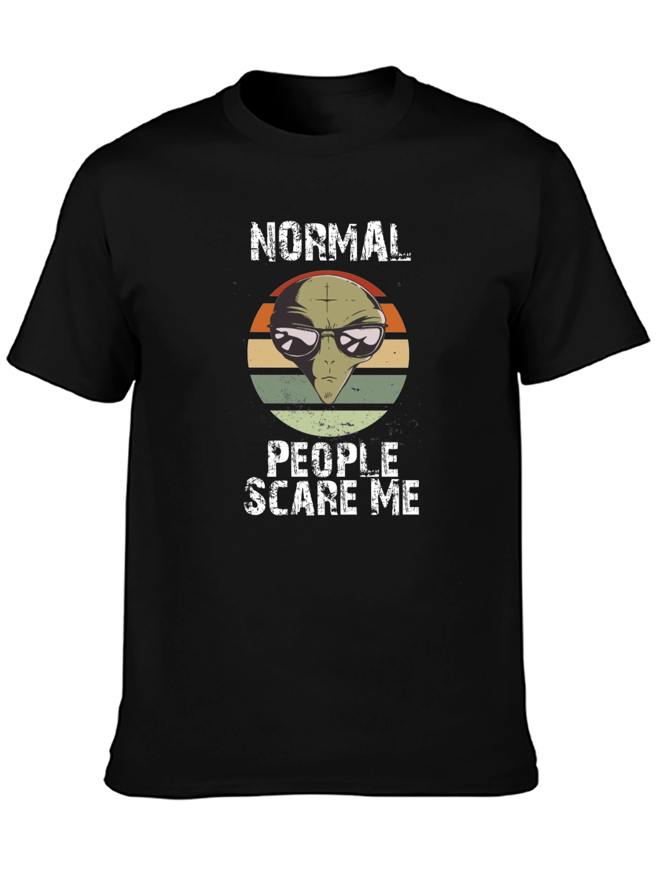 Normal People Scare Me Alien Graphic Tee