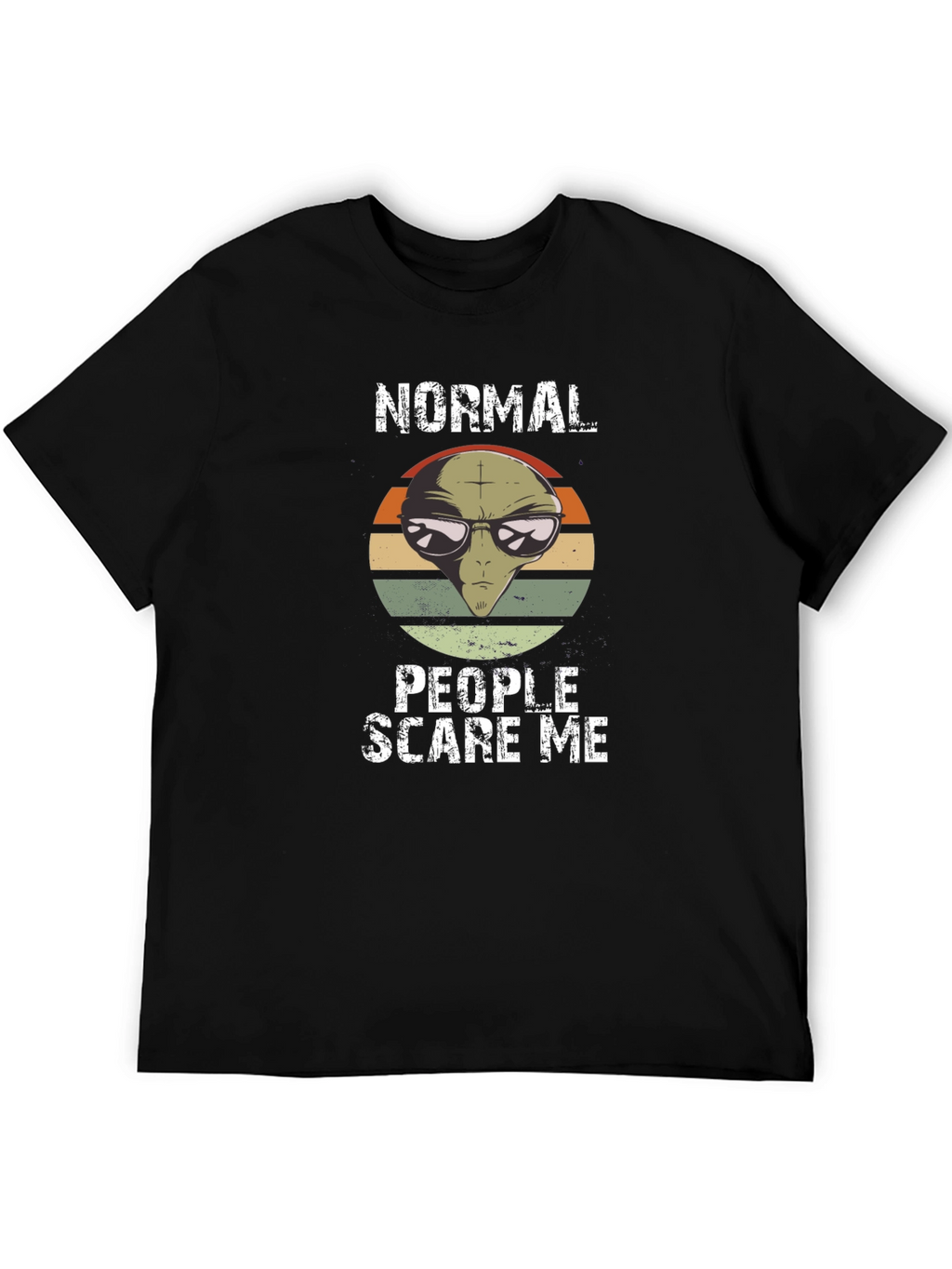 Normal People Scare Me Alien Graphic Tee