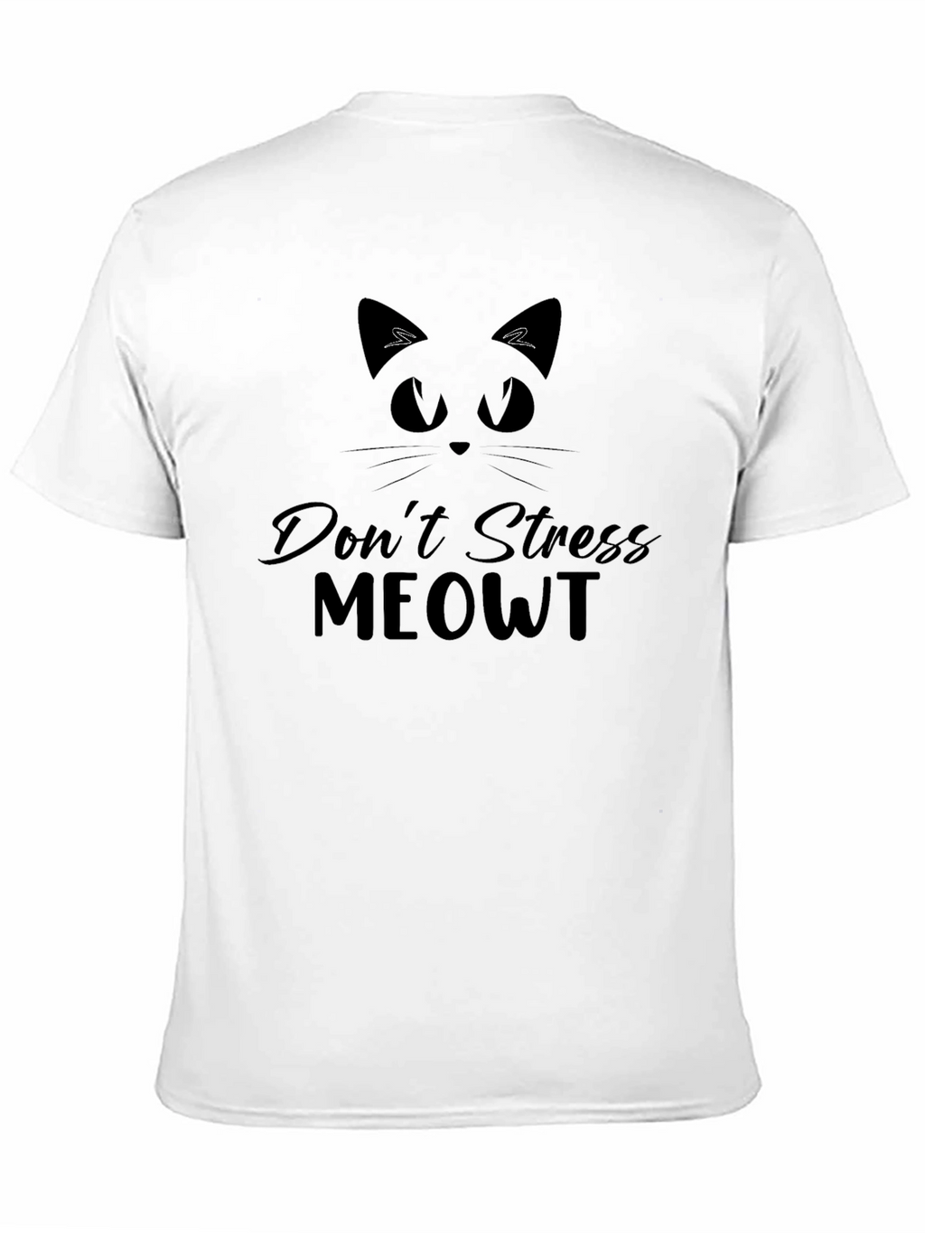 Dont Stress Meowt Black Graphic Tee