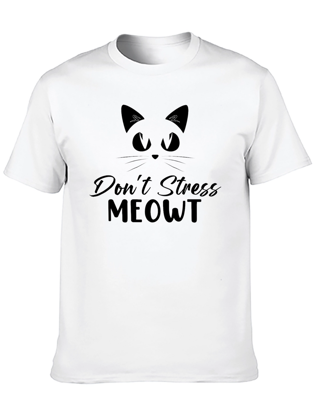 Dont Stress Meowt Black Graphic Tee