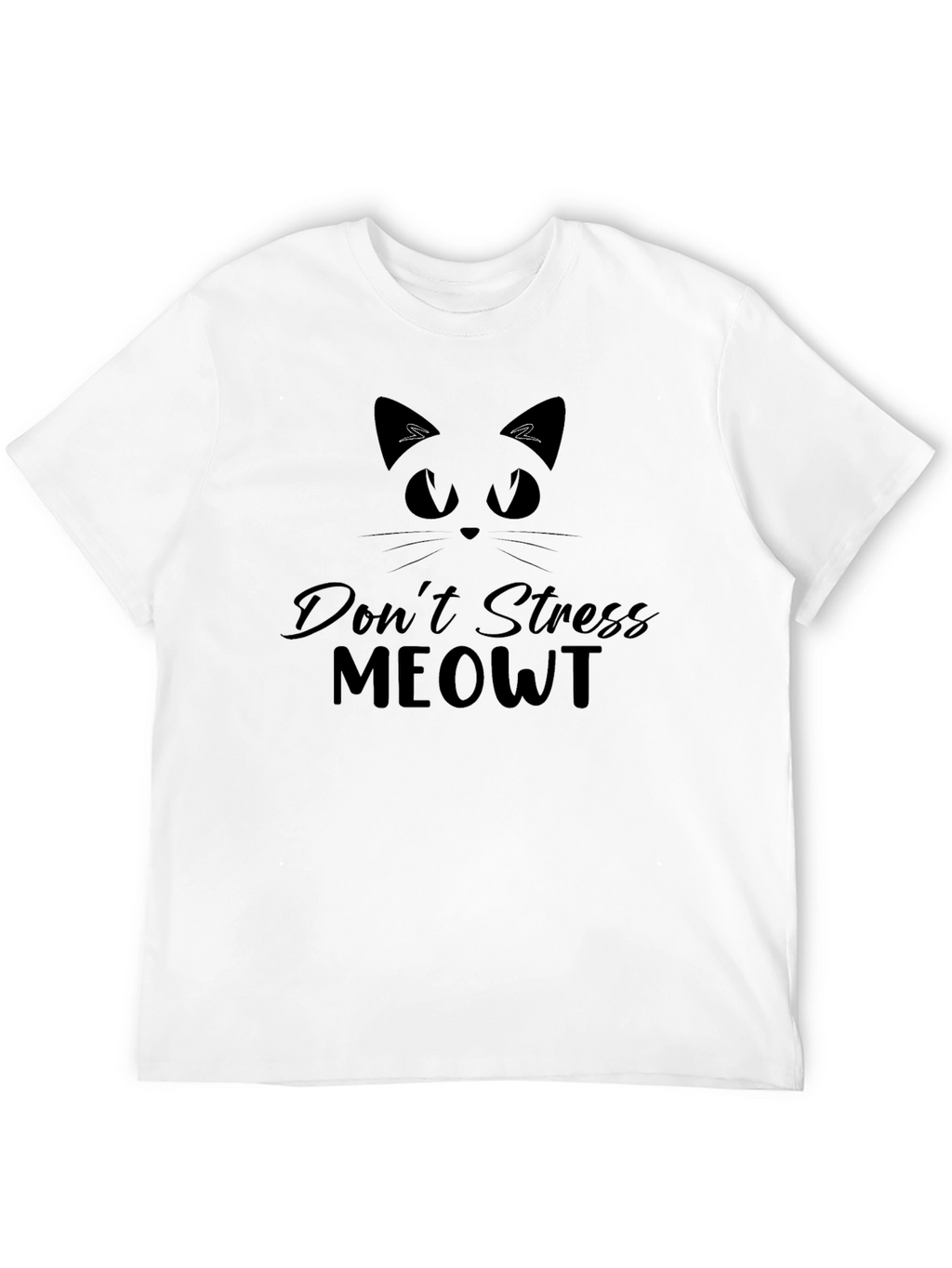 Dont Stress Meowt Black Graphic Tee