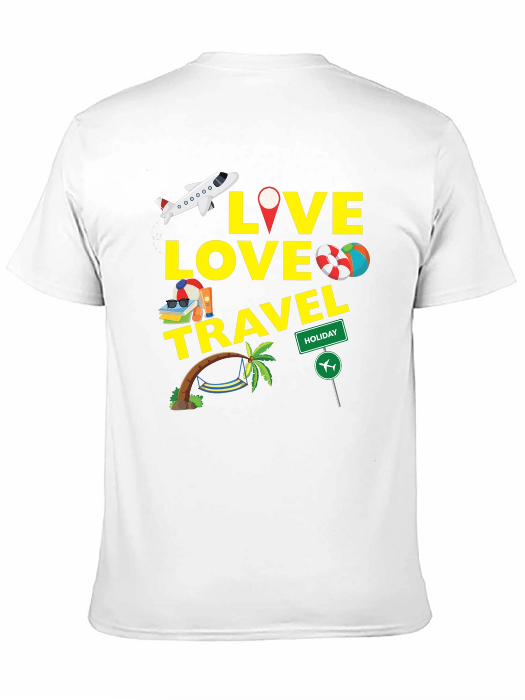 Live Love Travel Graphic T-Shirt