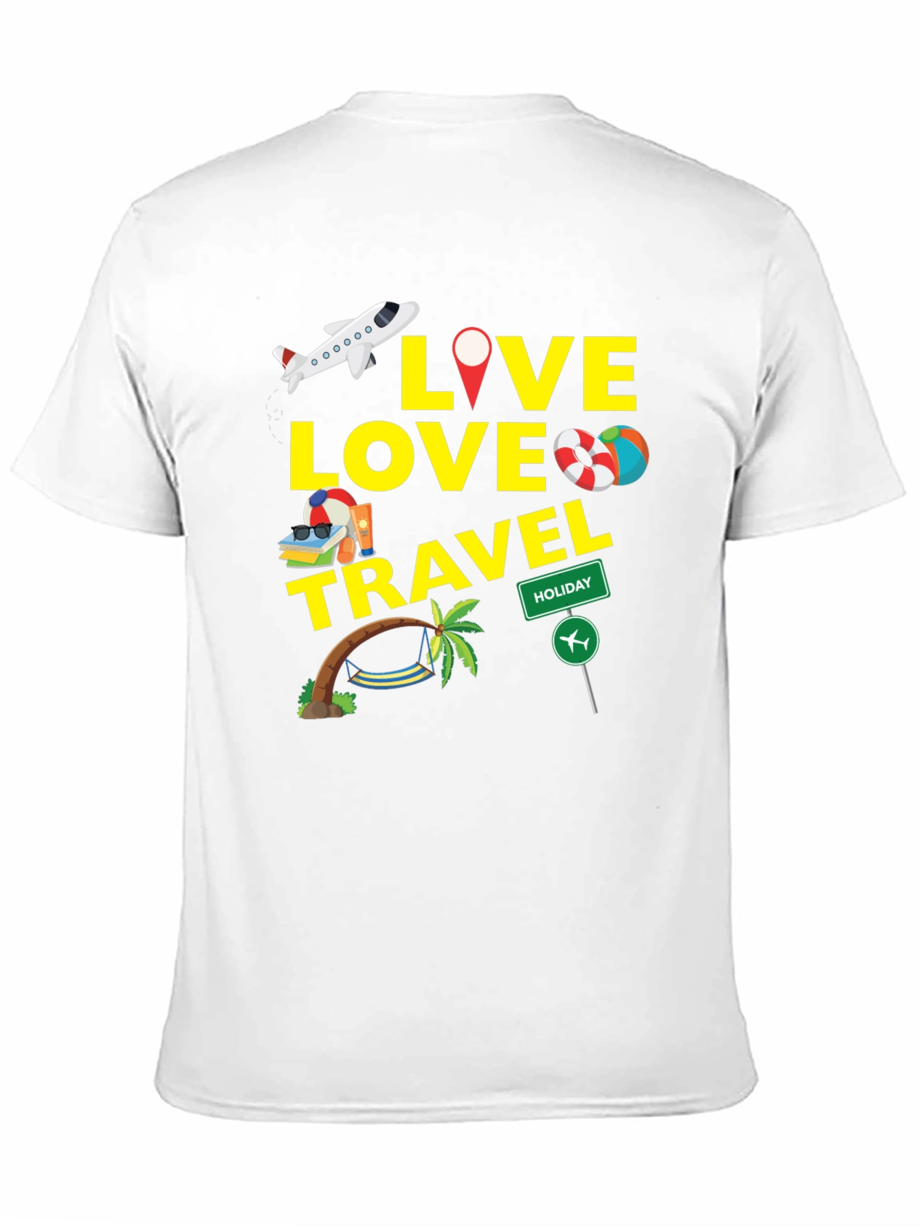 Live Love Travel Graphic T-Shirt
