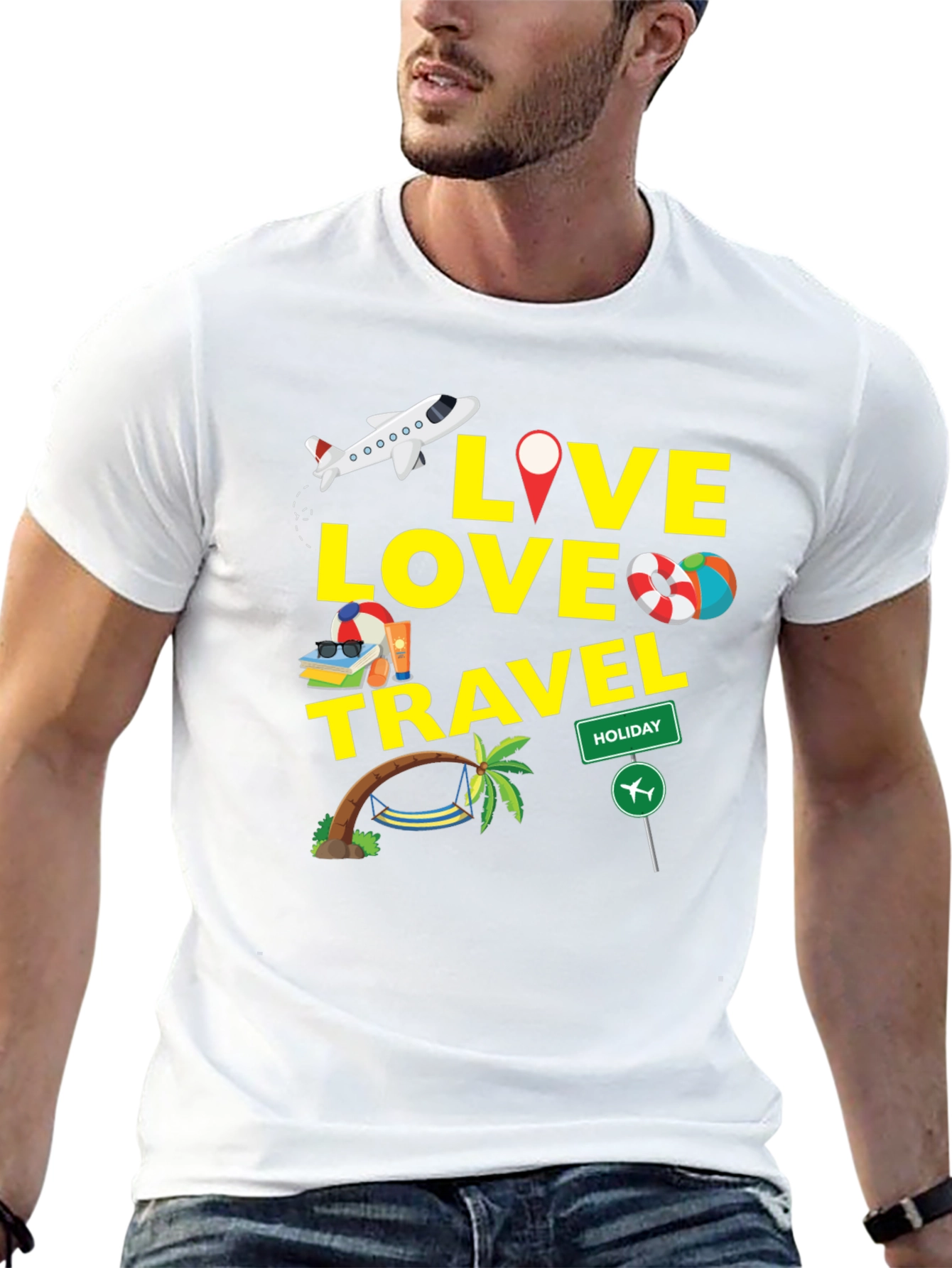 Live Love Travel Graphic T-Shirt