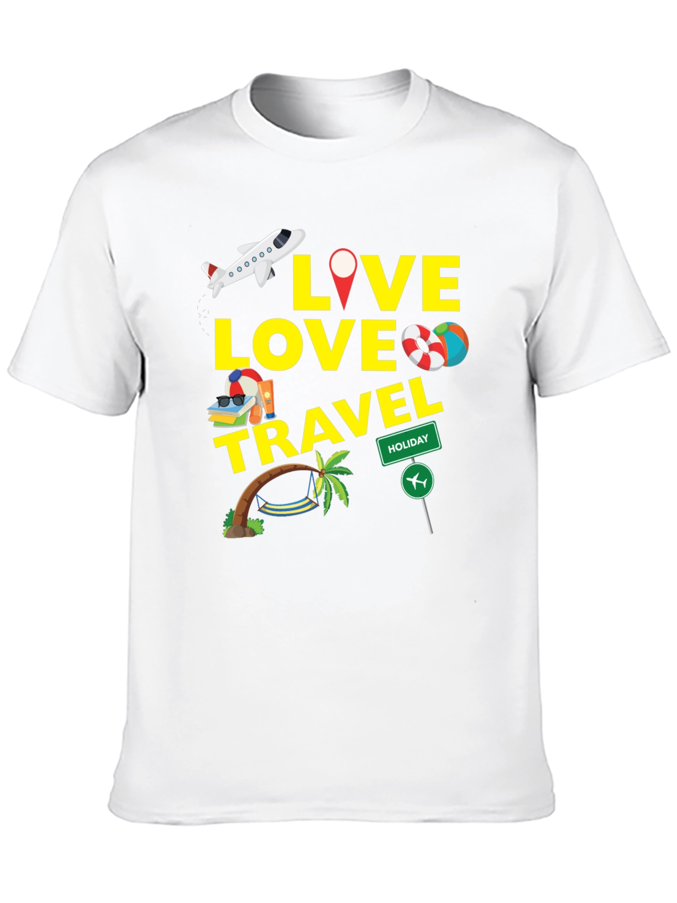 Live Love Travel Graphic T-Shirt