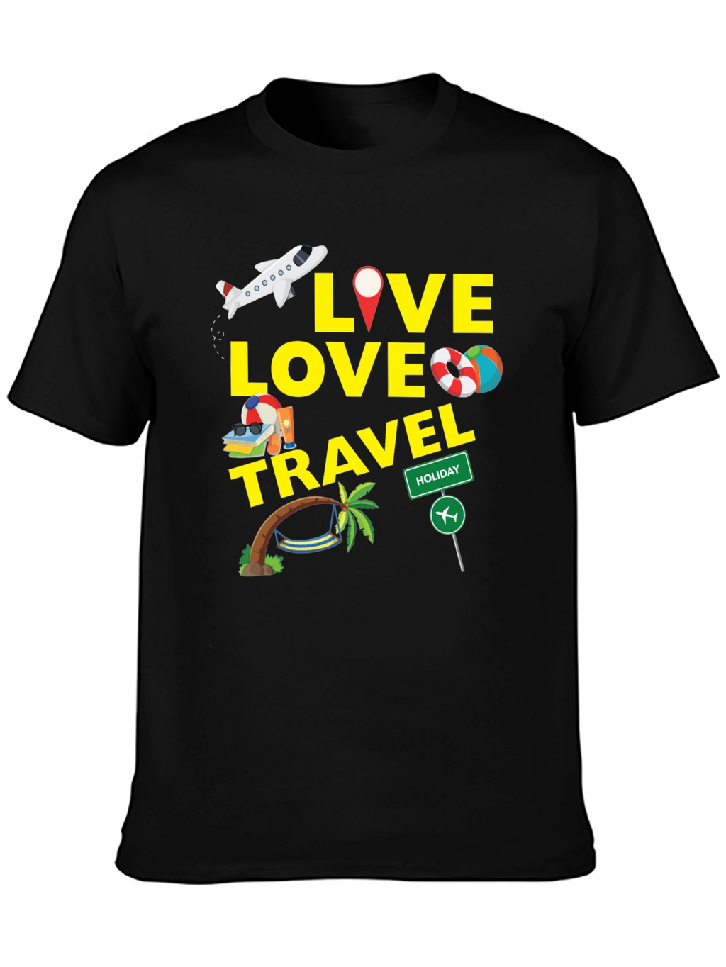 Live Love Travel Graphic T-Shirt