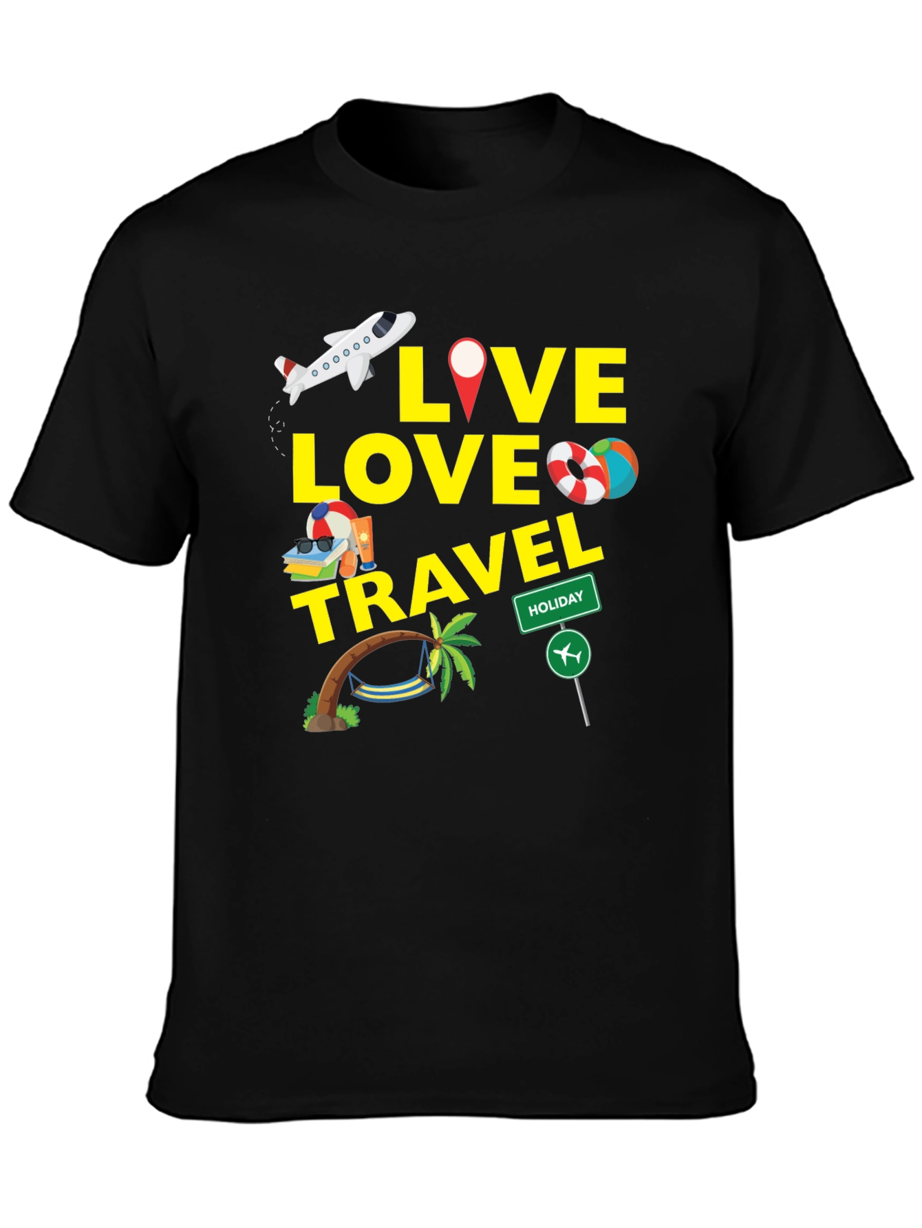 Live Love Travel Graphic T-Shirt