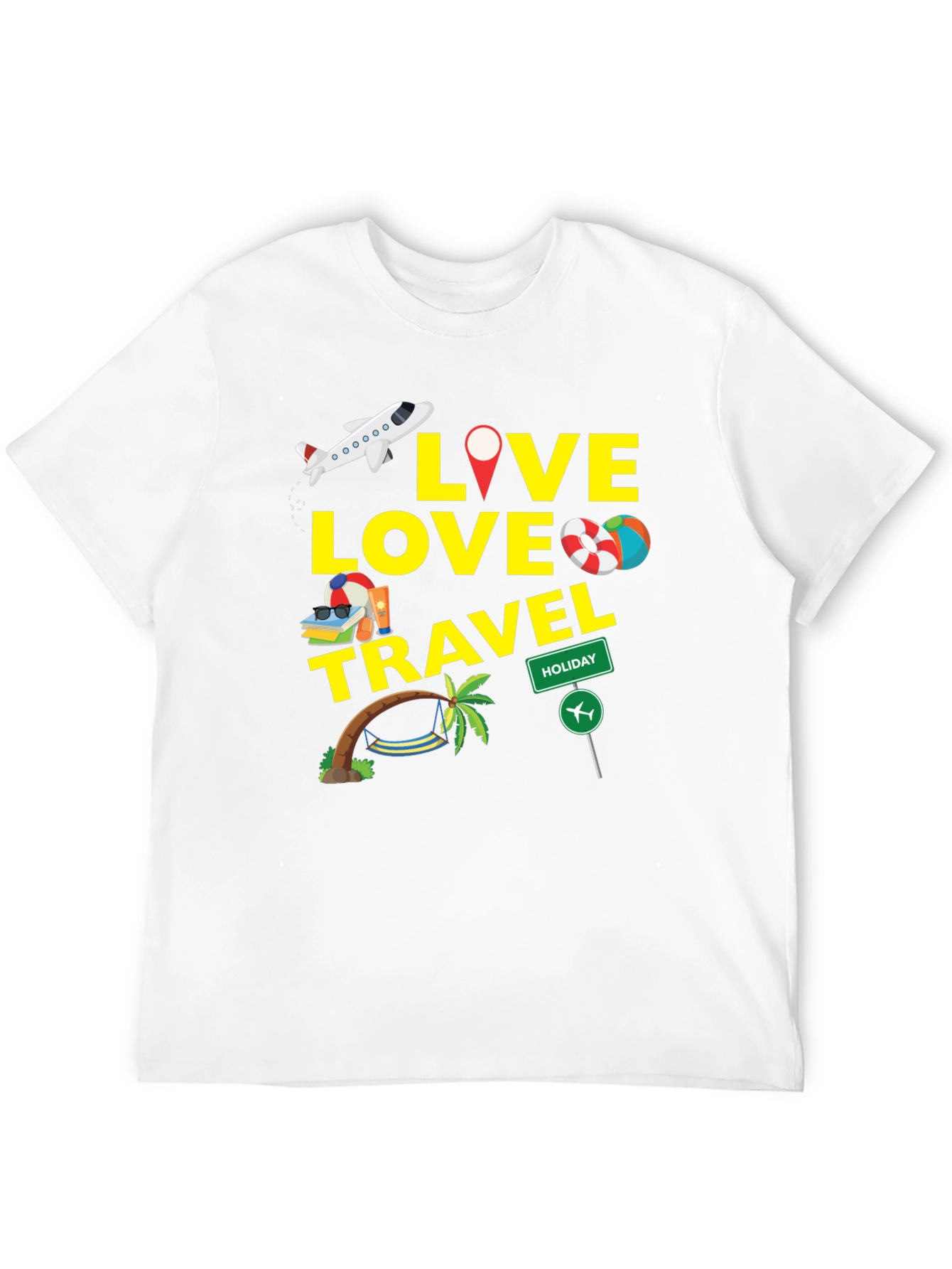 Live Love Travel Graphic T-Shirt