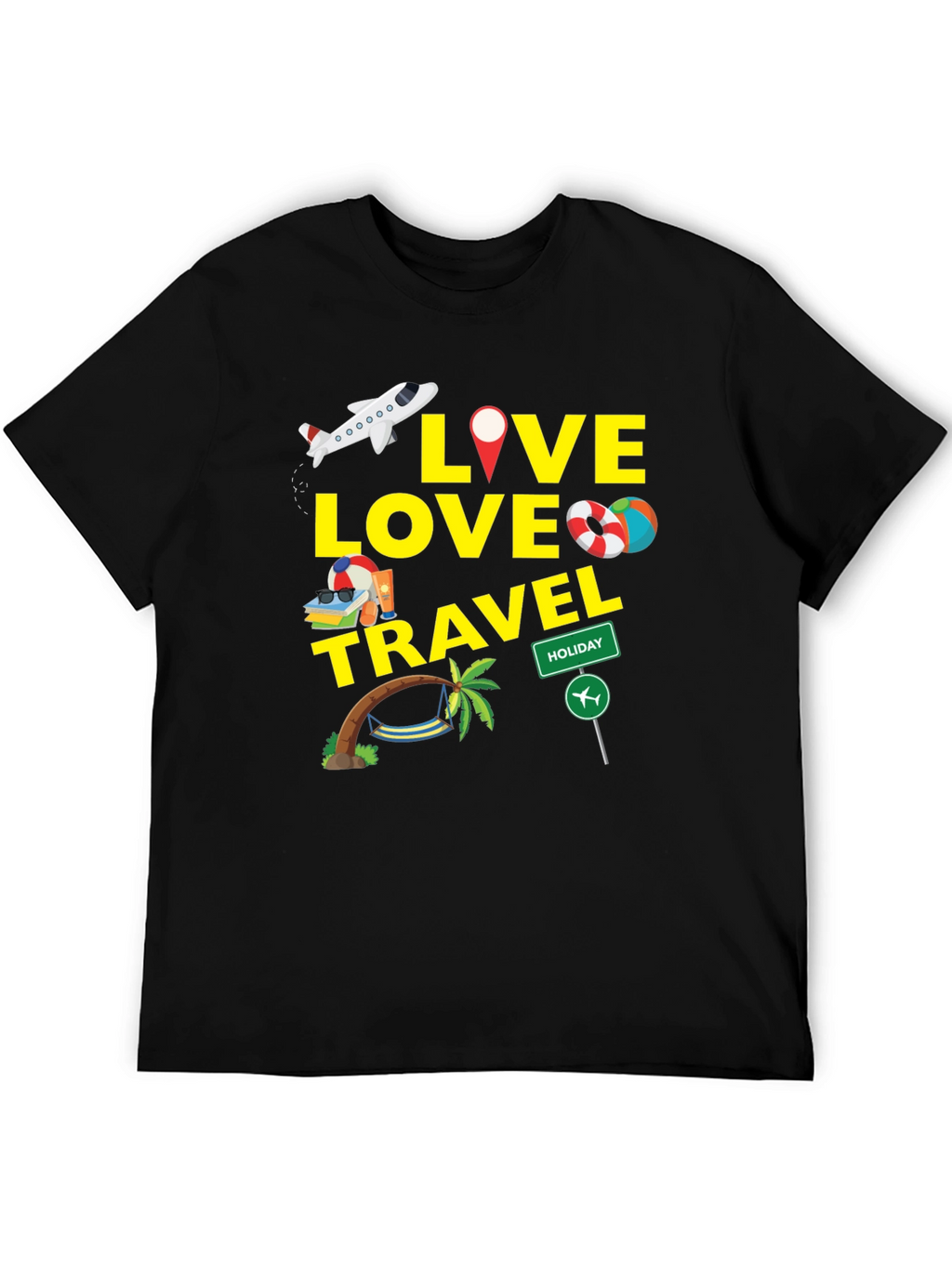 Live Love Travel Graphic T-Shirt