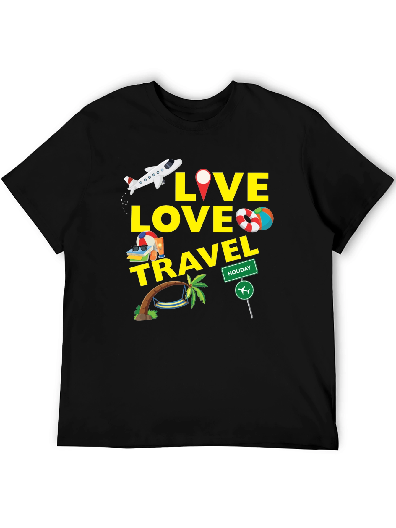 Live Love Travel Graphic T-Shirt