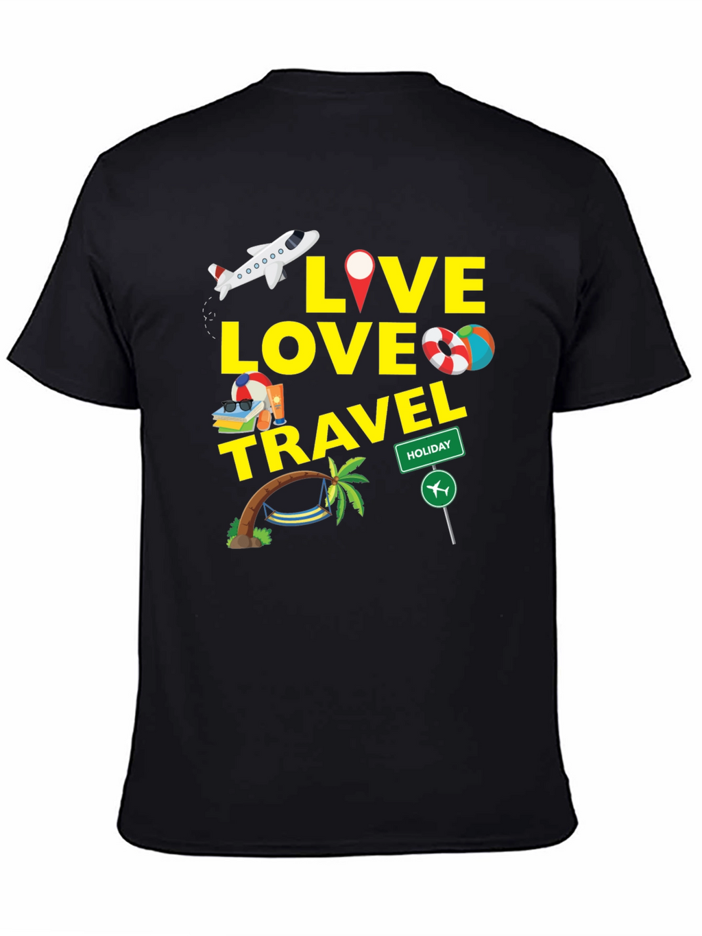 Live Love Travel Graphic T-Shirt