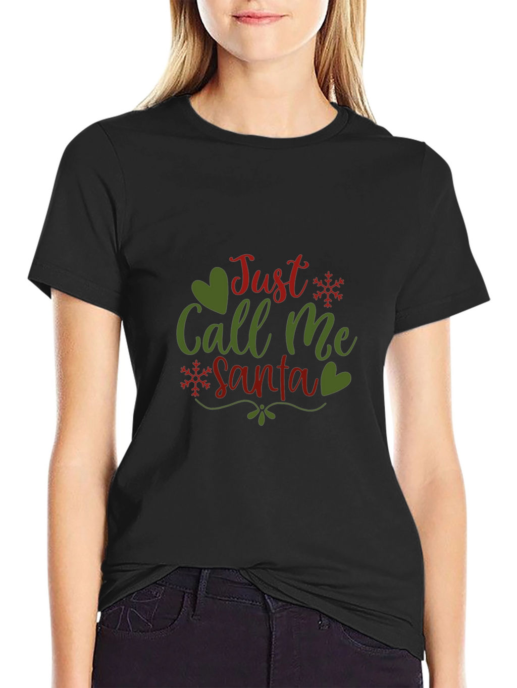Just Call Me Santa T-Shirt Christmas Festive Tee