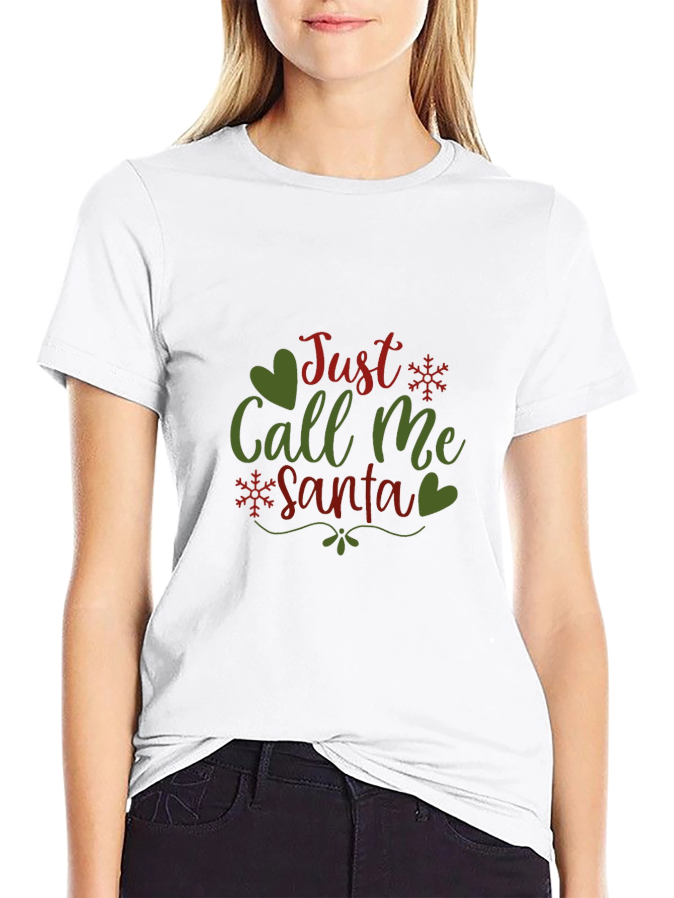 Just Call Me Santa T-Shirt Christmas Festive Tee