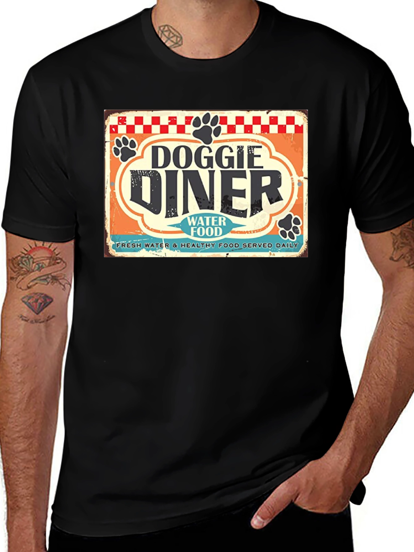 Doggie Diner Graphic T-Shirt - Vintage Style
