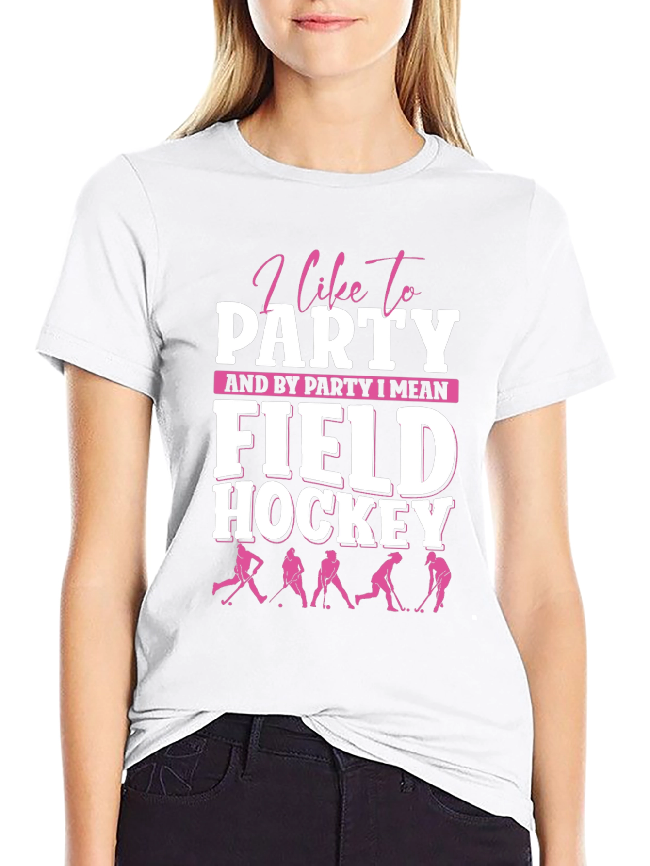 I Like To Party Field Hockey Graphic Tee