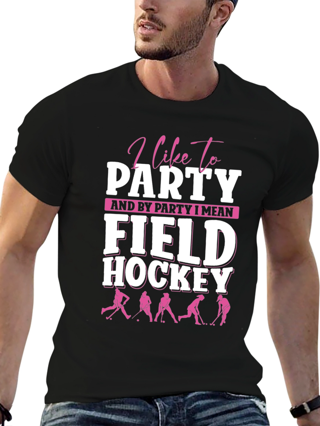 I Like To Party Field Hockey Graphic Tee