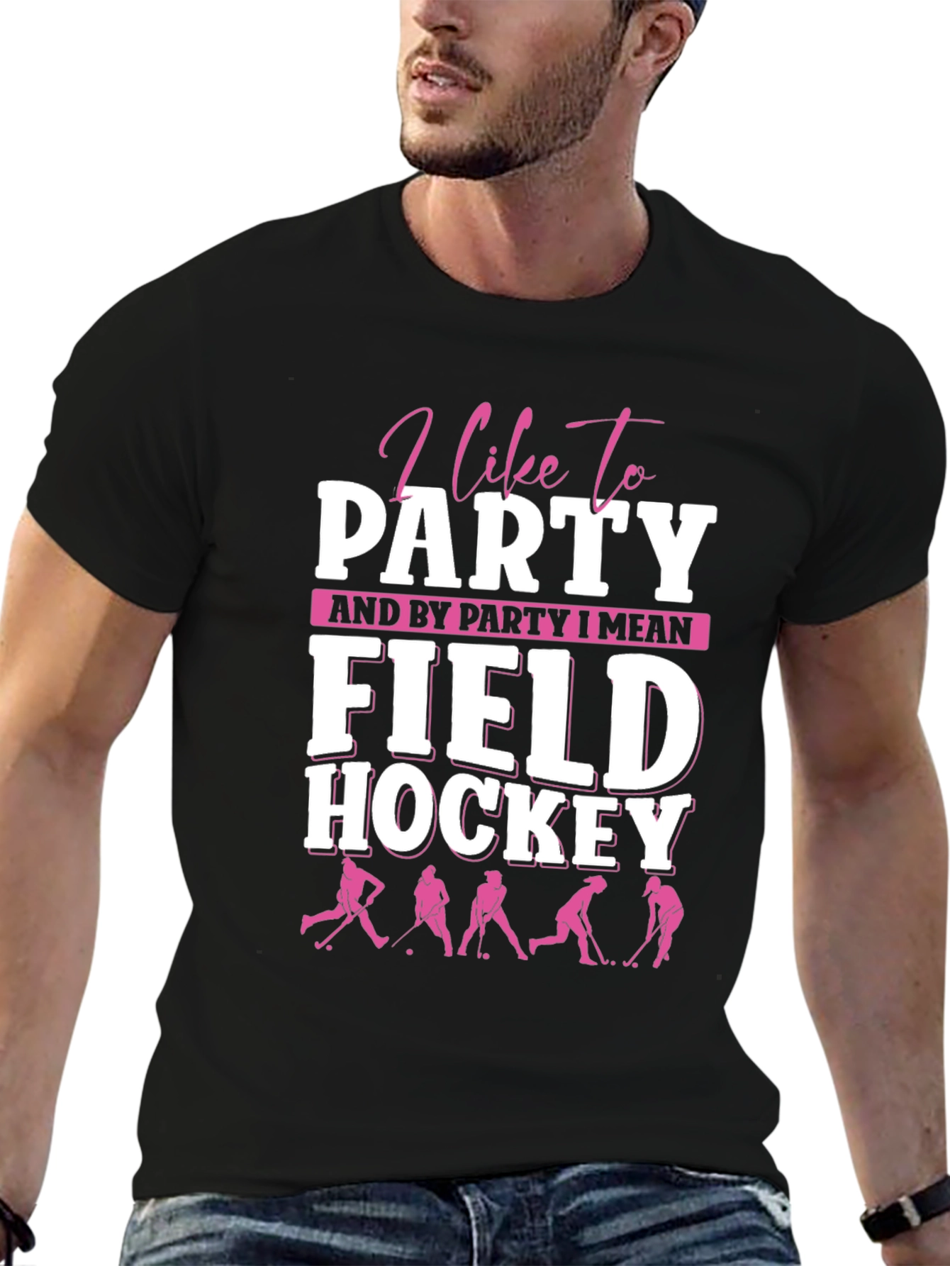 I Like To Party Field Hockey Graphic Tee