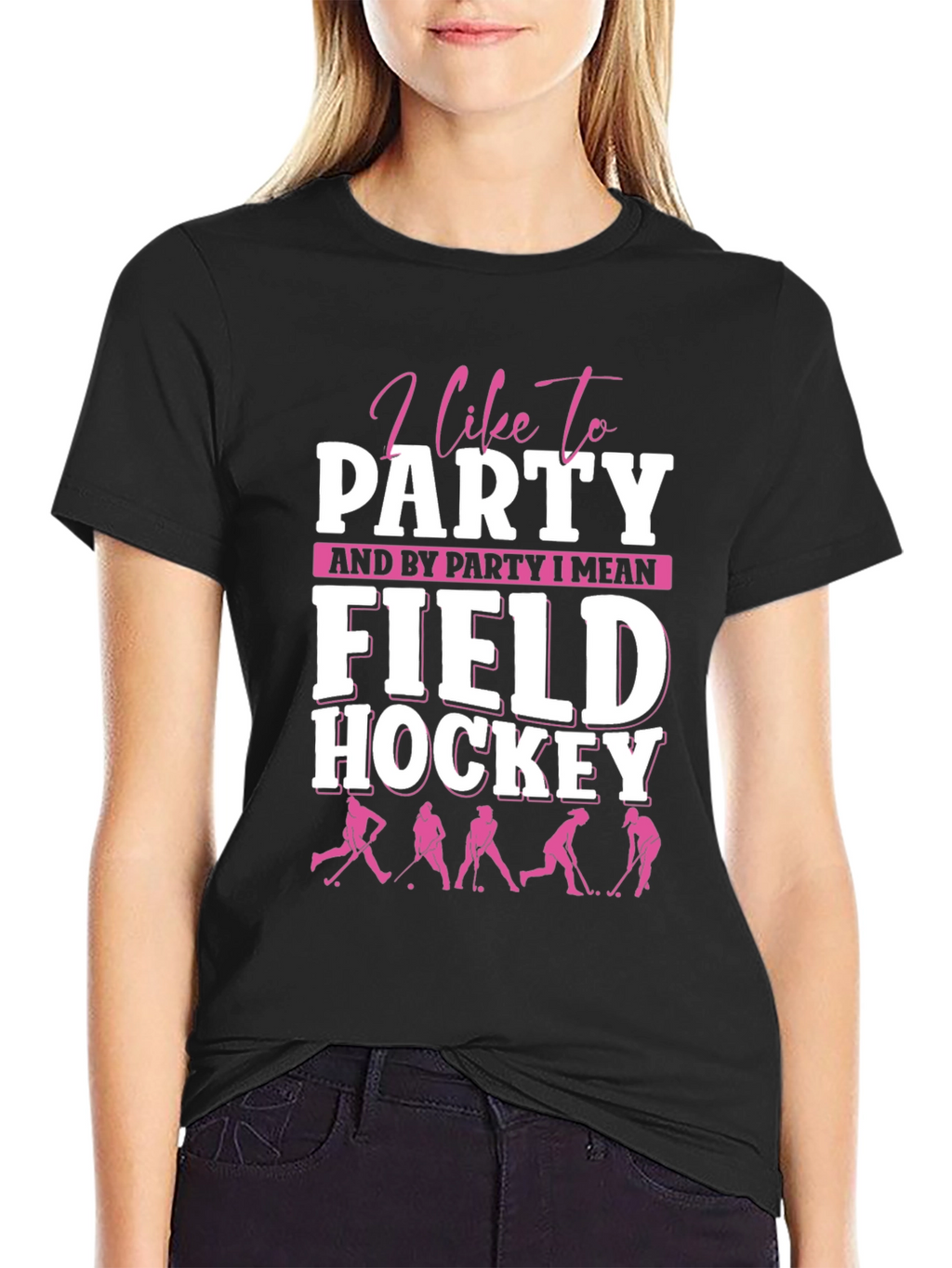 I Like To Party Field Hockey Graphic Tee