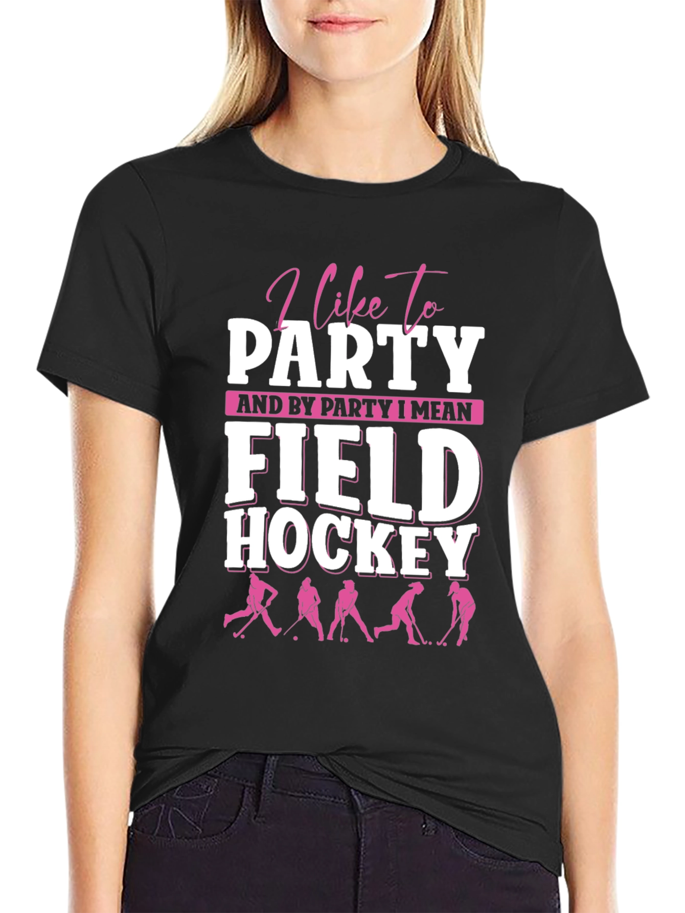I Like To Party Field Hockey Graphic Tee