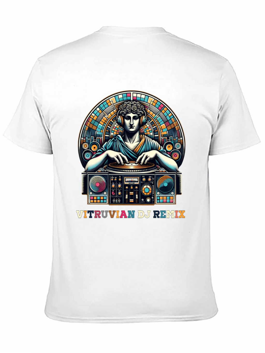 Vitruvian DJ Remix Graphic Tee