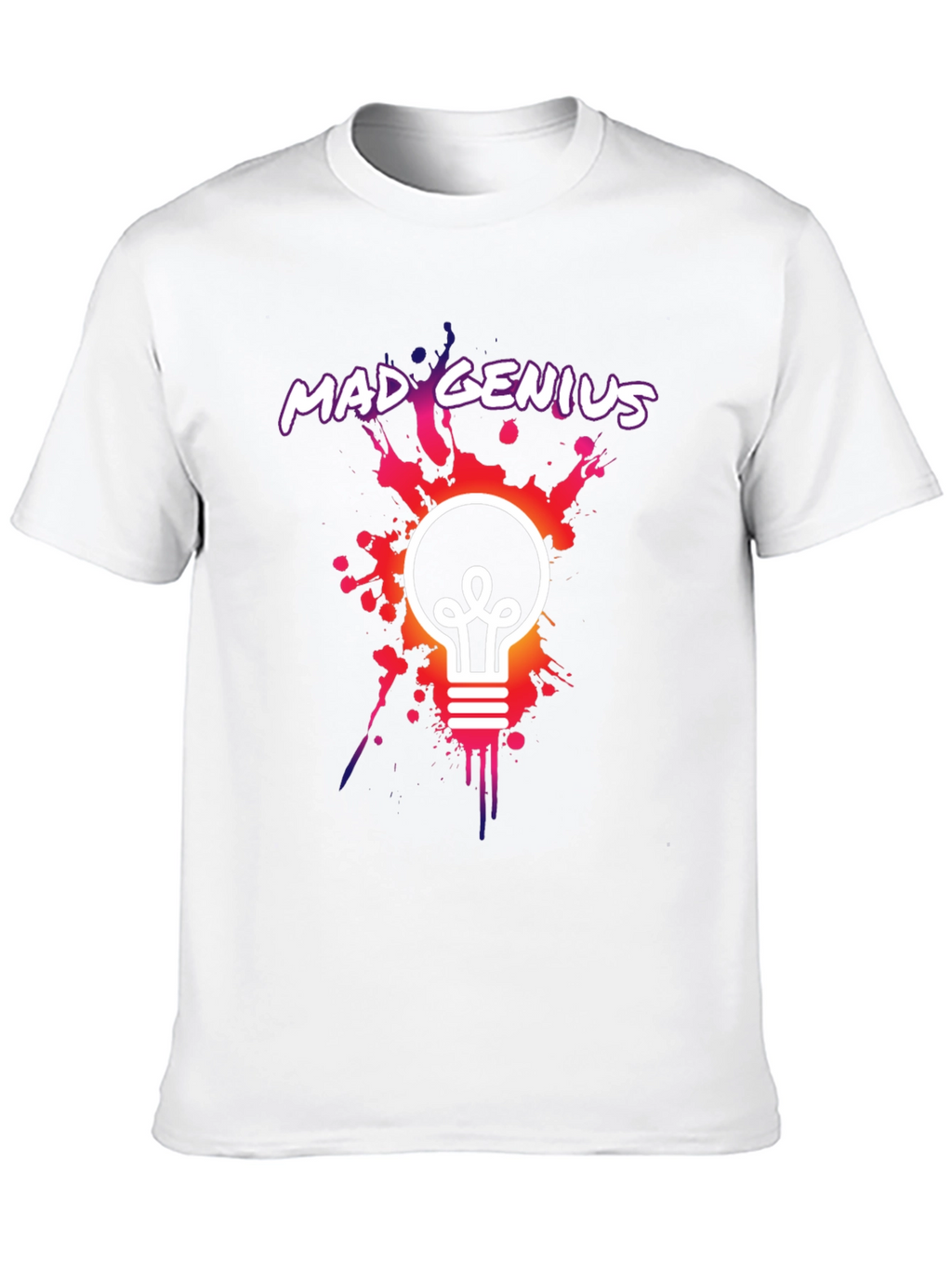Mad Genius Graphic Tee - Unique Lightbulb Design