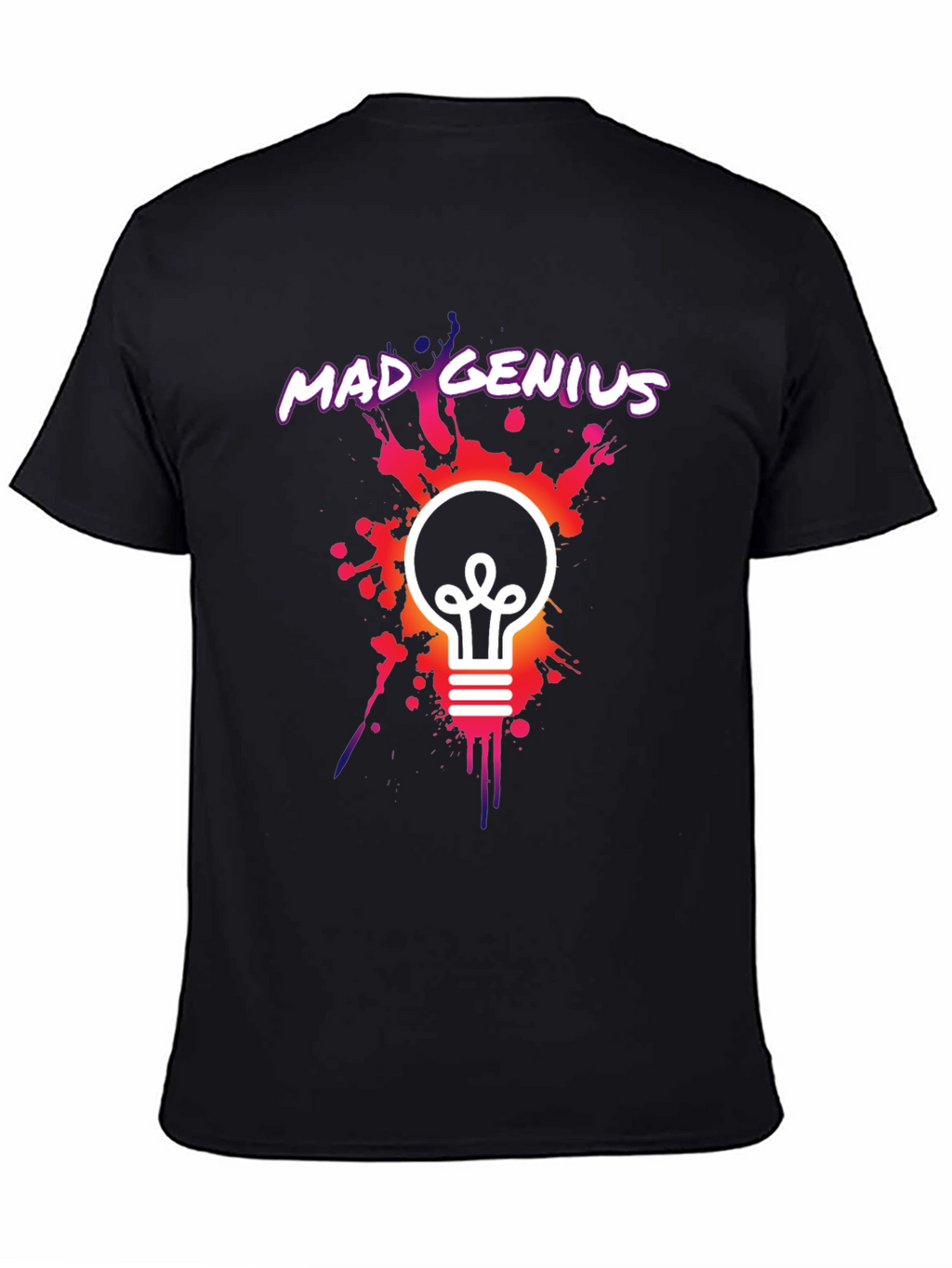 Mad Genius Graphic Tee - Unique Lightbulb Design