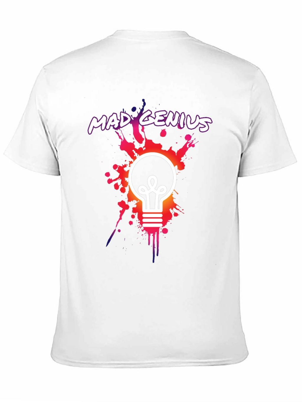Mad Genius Graphic Tee - Unique Lightbulb Design