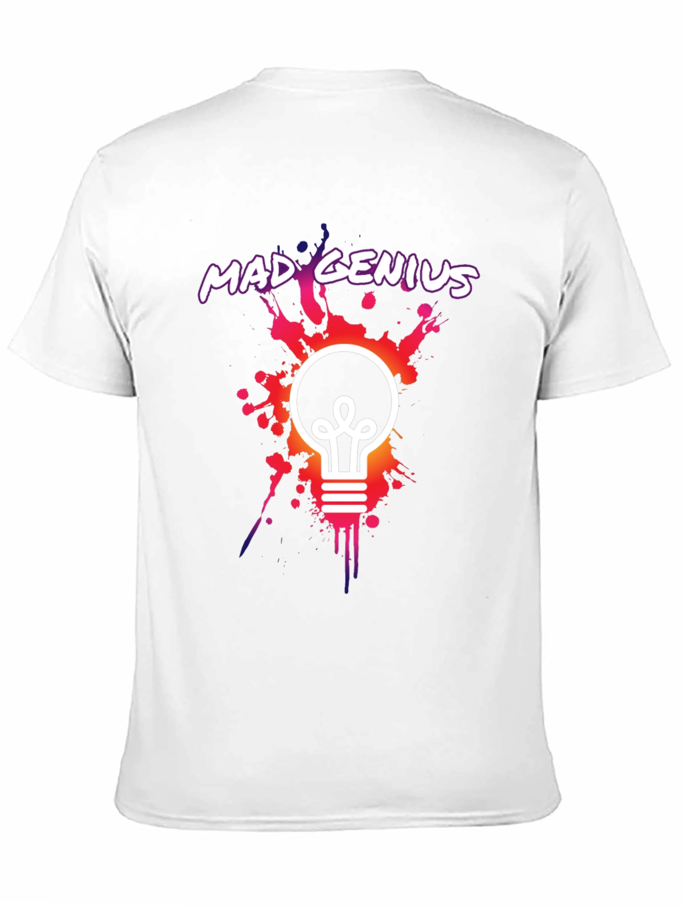Mad Genius Graphic Tee - Unique Lightbulb Design