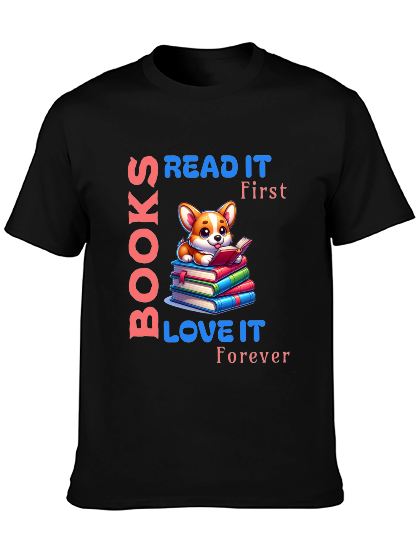 Books Read It T-Shirt - Corgi Lover Gift