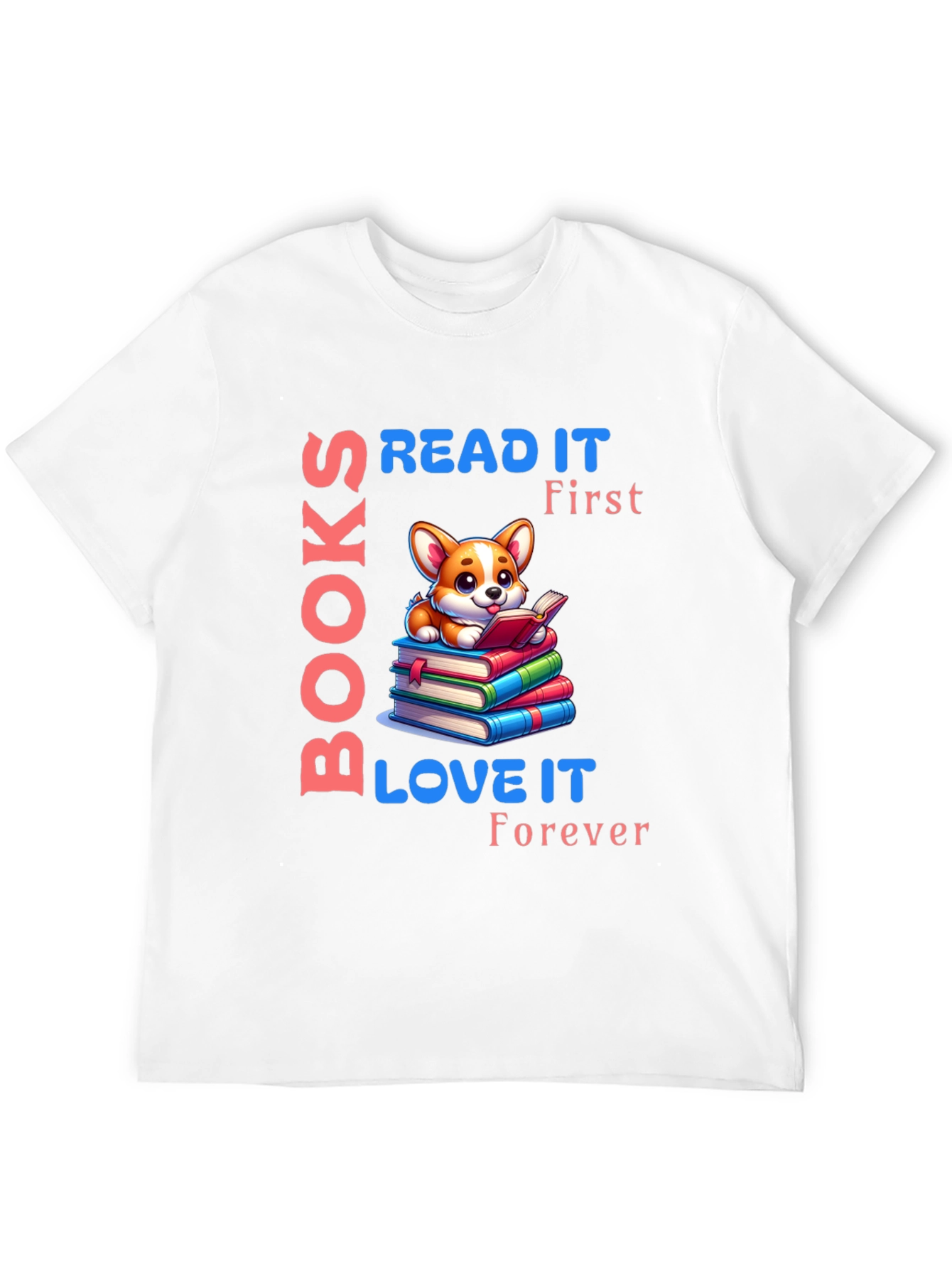 Books Read It T-Shirt - Corgi Lover Gift