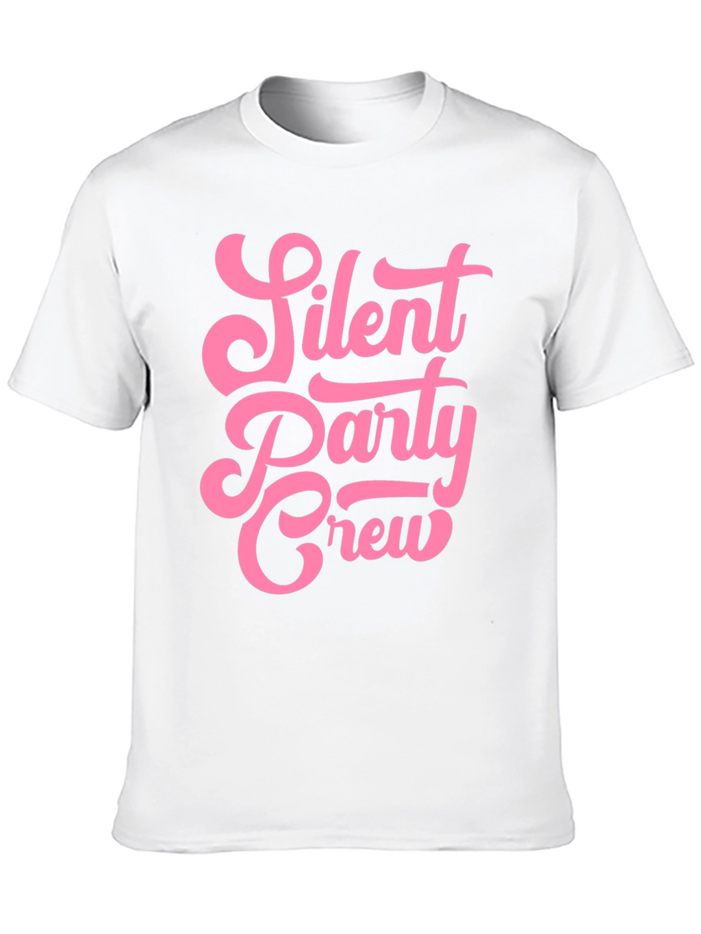 Silent Party Crew Black Graphic T-Shirt
