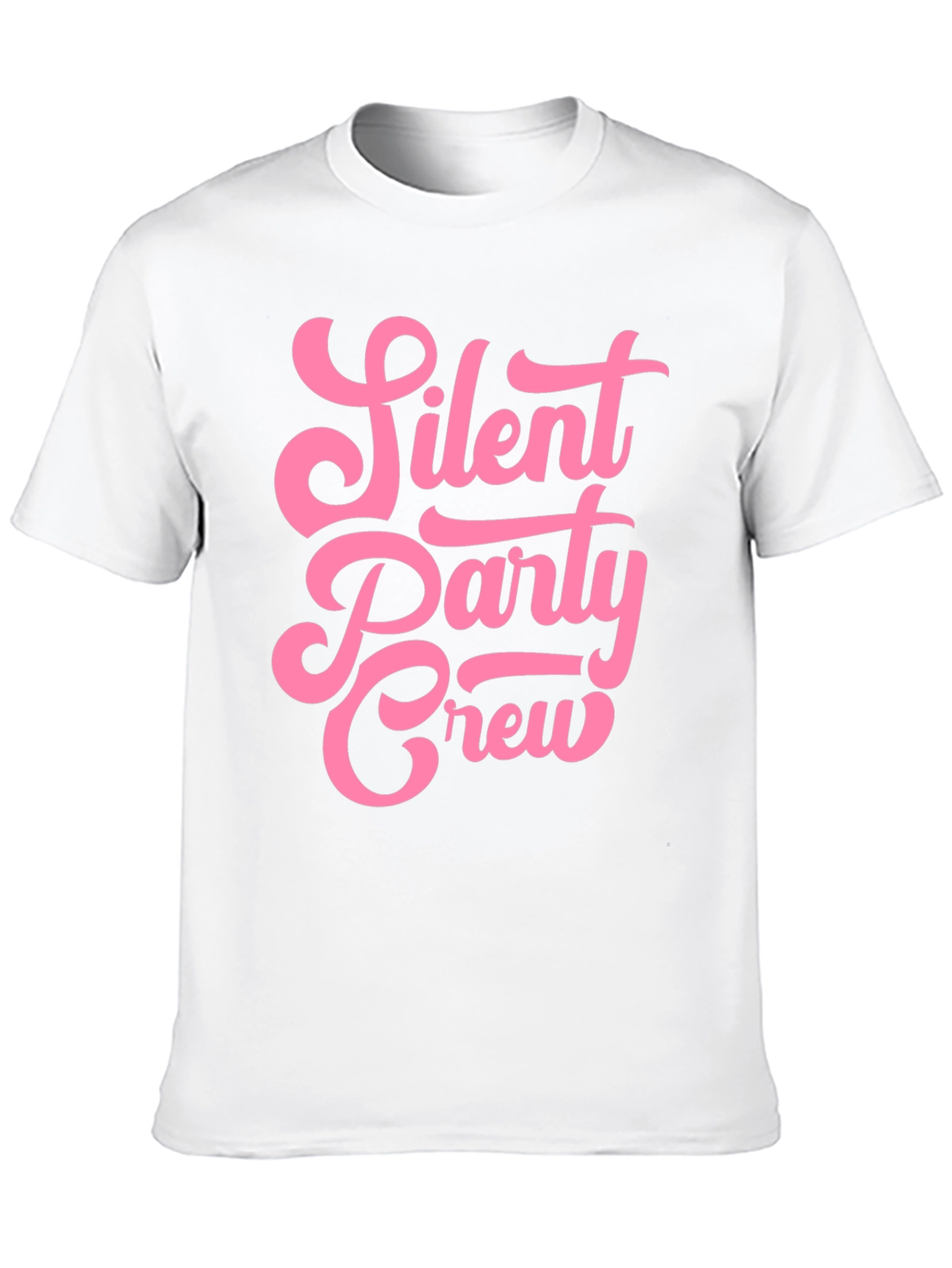 Silent Party Crew Black Graphic T-Shirt