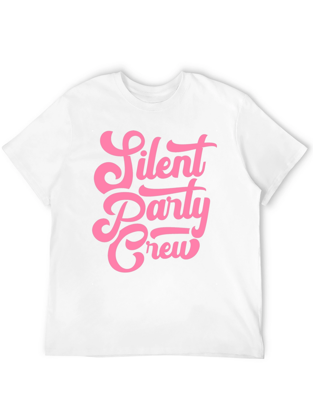 Silent Party Crew Black Graphic T-Shirt