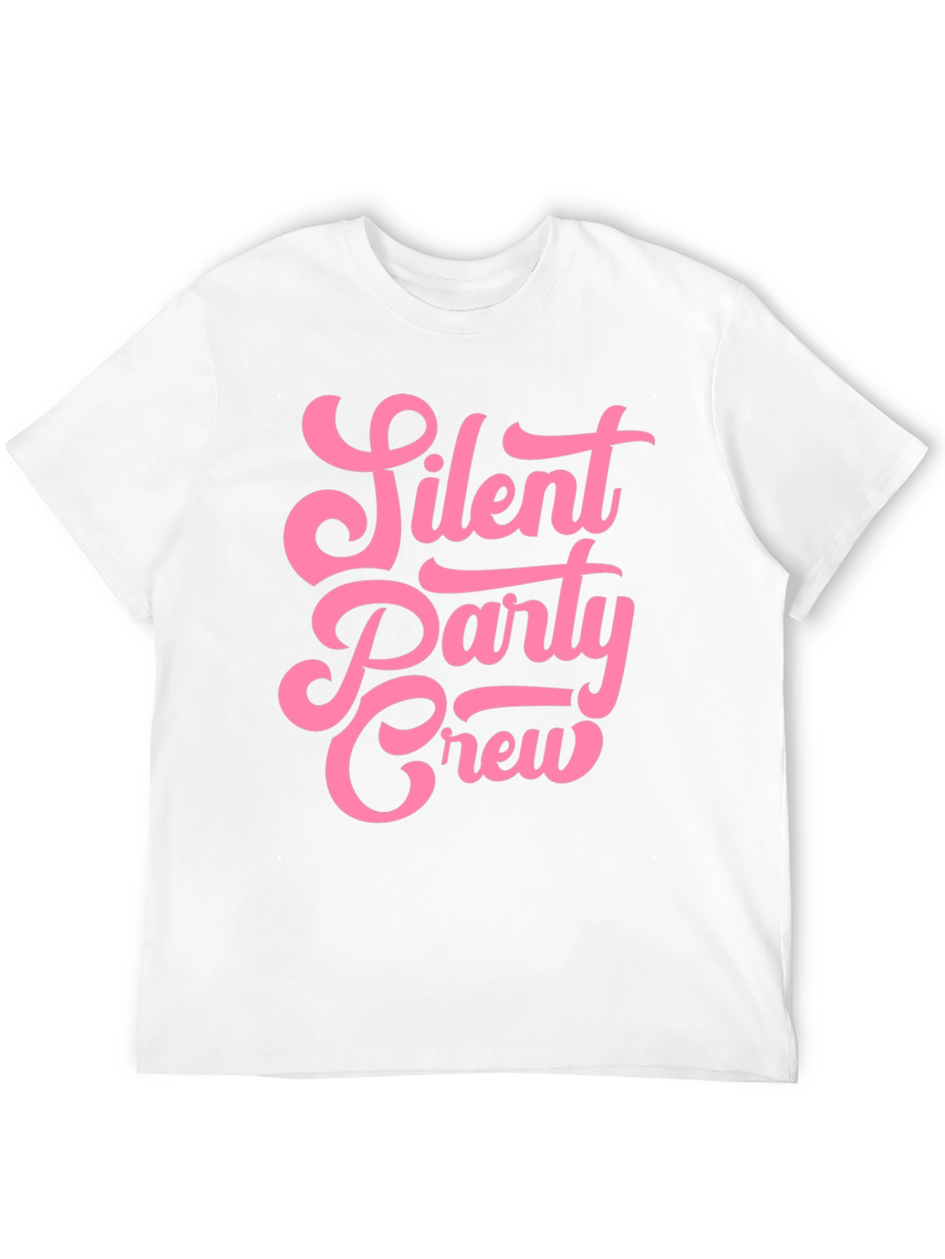 Silent Party Crew Black Graphic T-Shirt