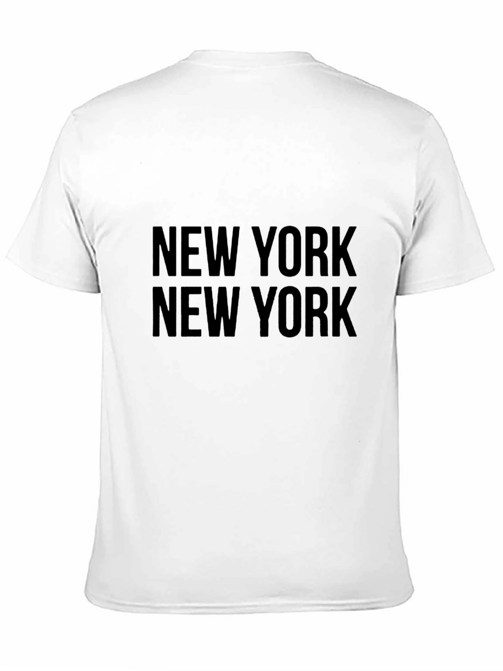 New York Text Print Black Graphic Tee