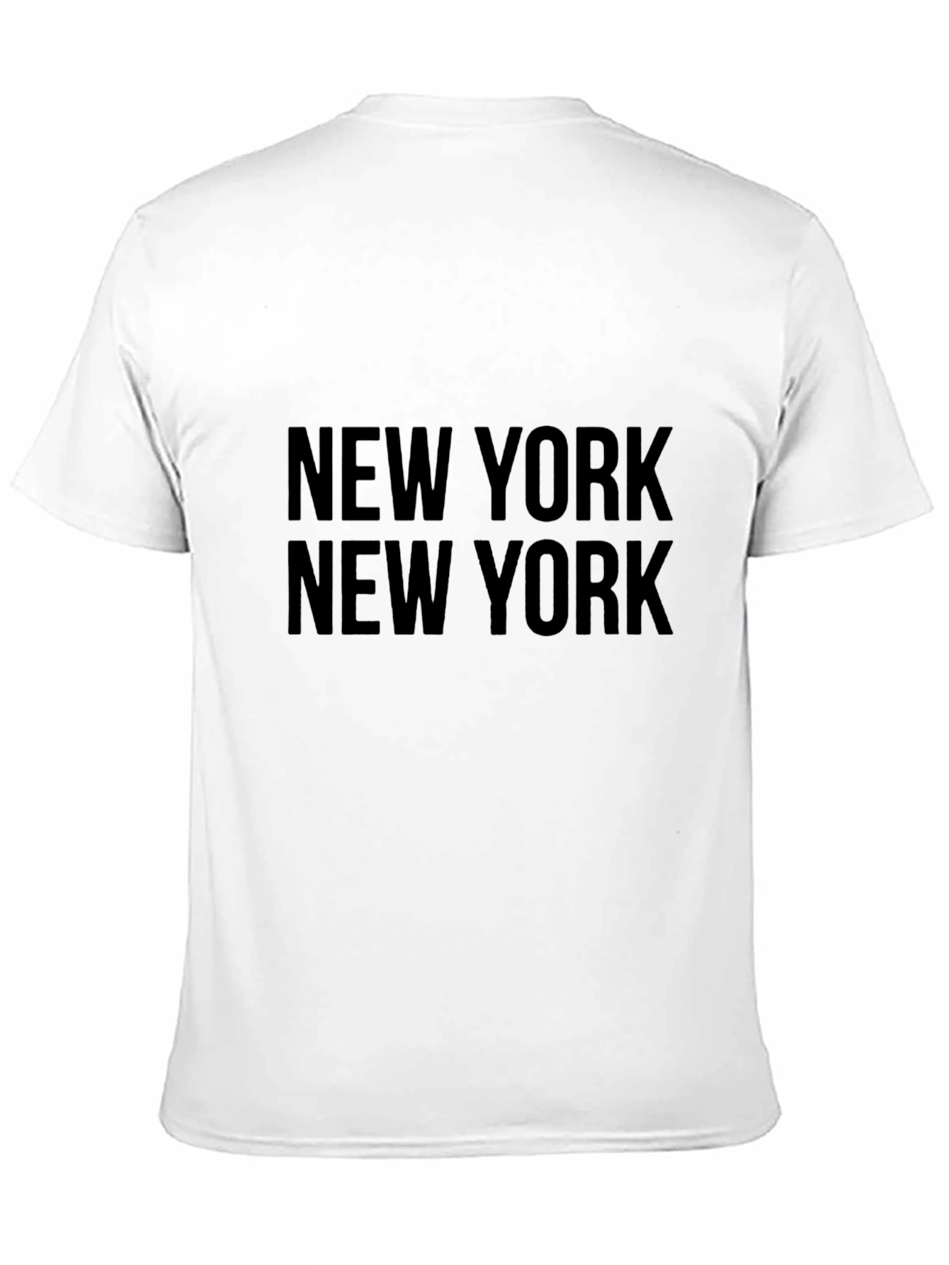 New York Text Print Black Graphic Tee