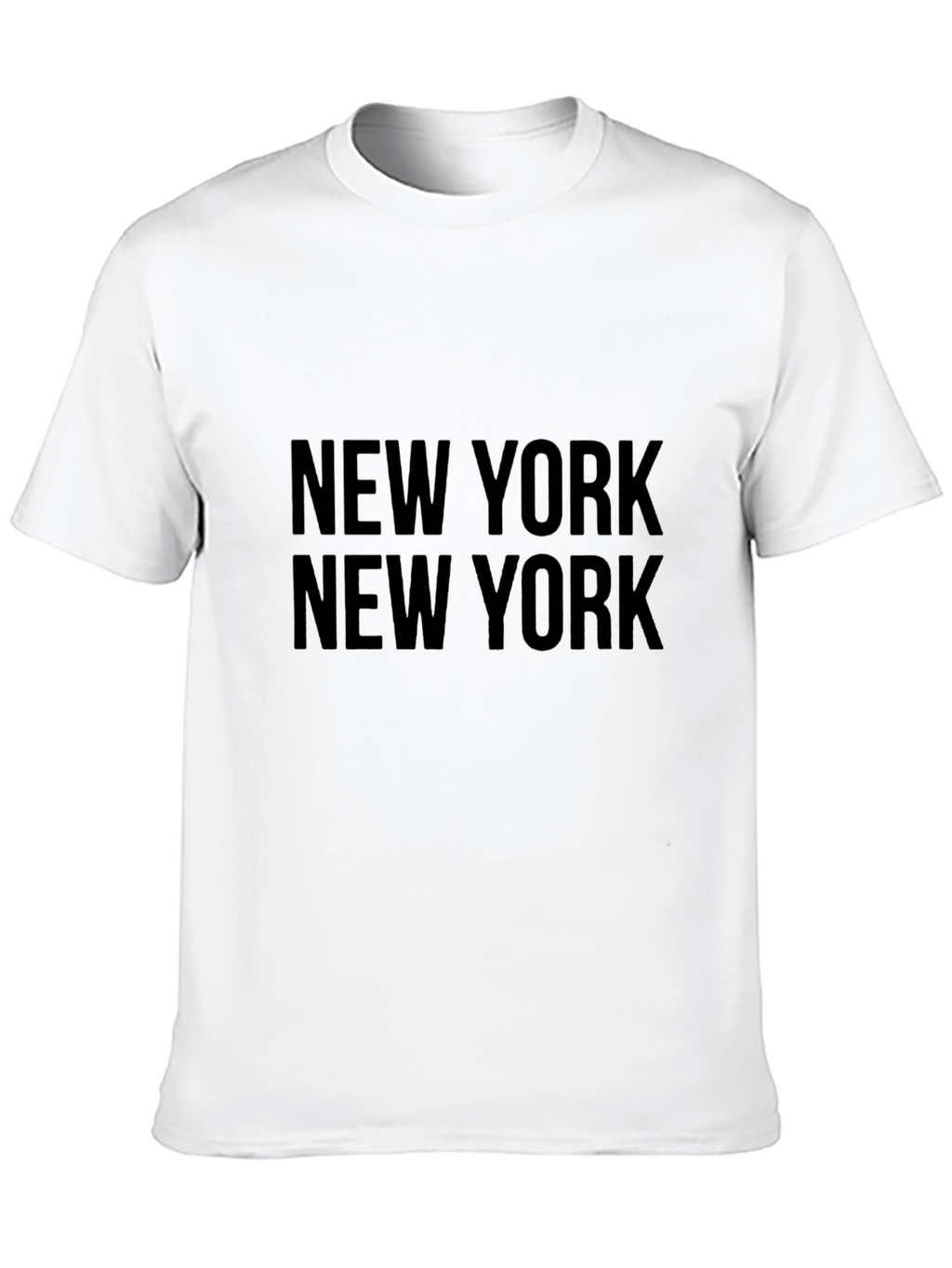 New York Text Print Black Graphic Tee