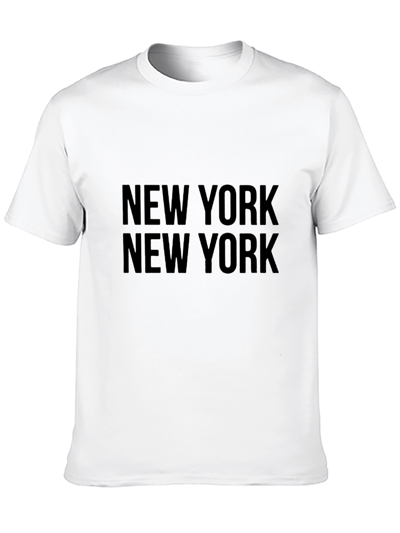 New York Text Print Black Graphic Tee