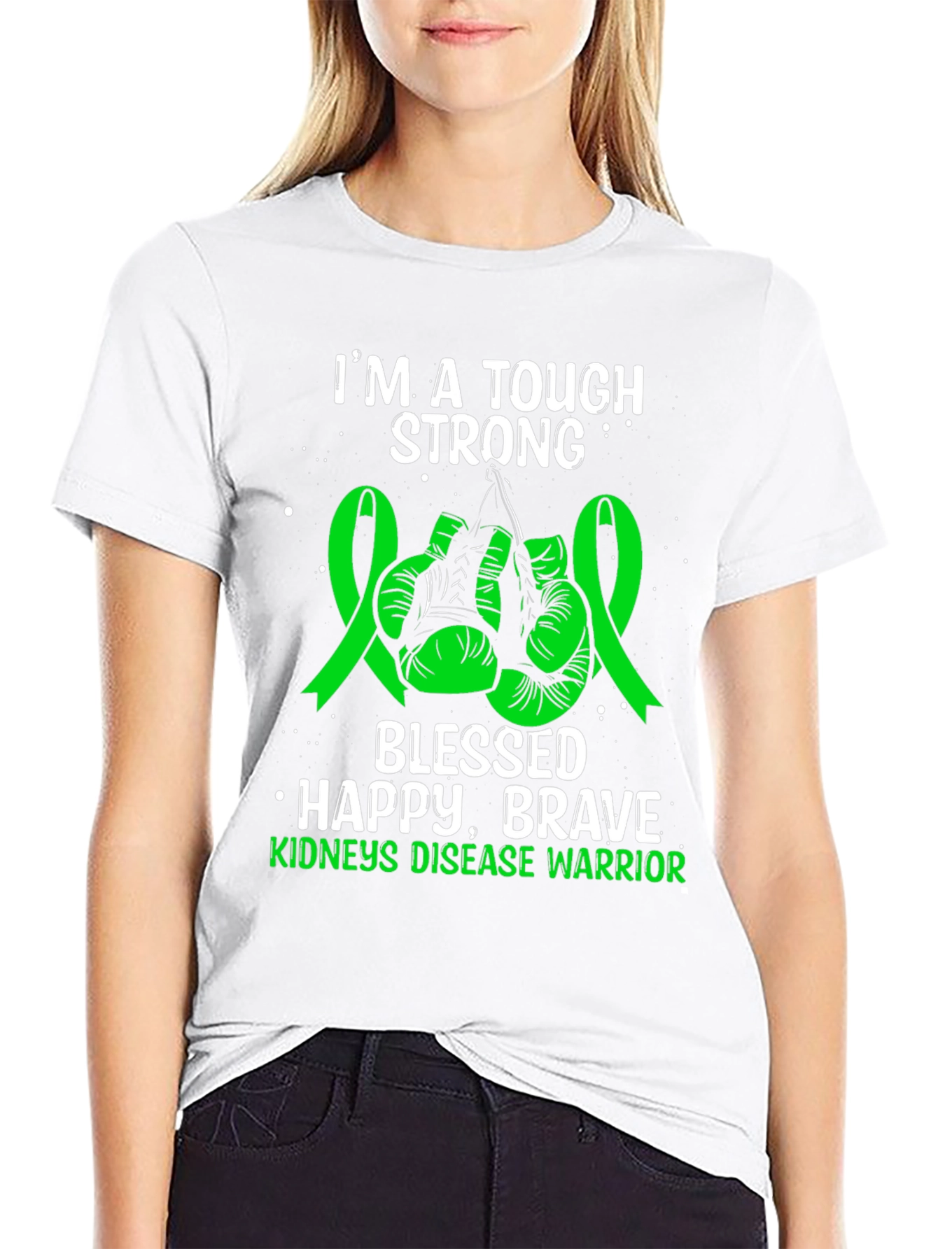 Tough Strong Kidneys Disease Warrior T-Shirt