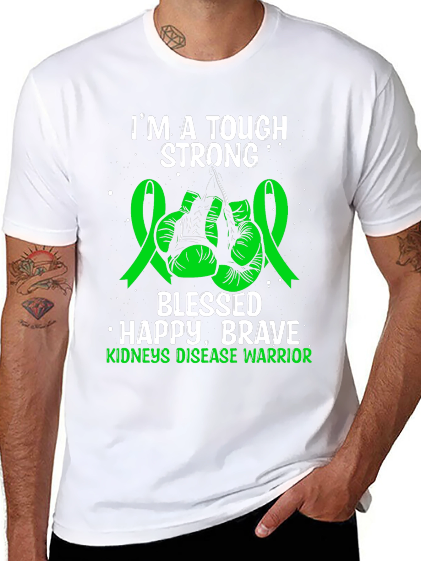 Tough Strong Kidneys Disease Warrior T-Shirt