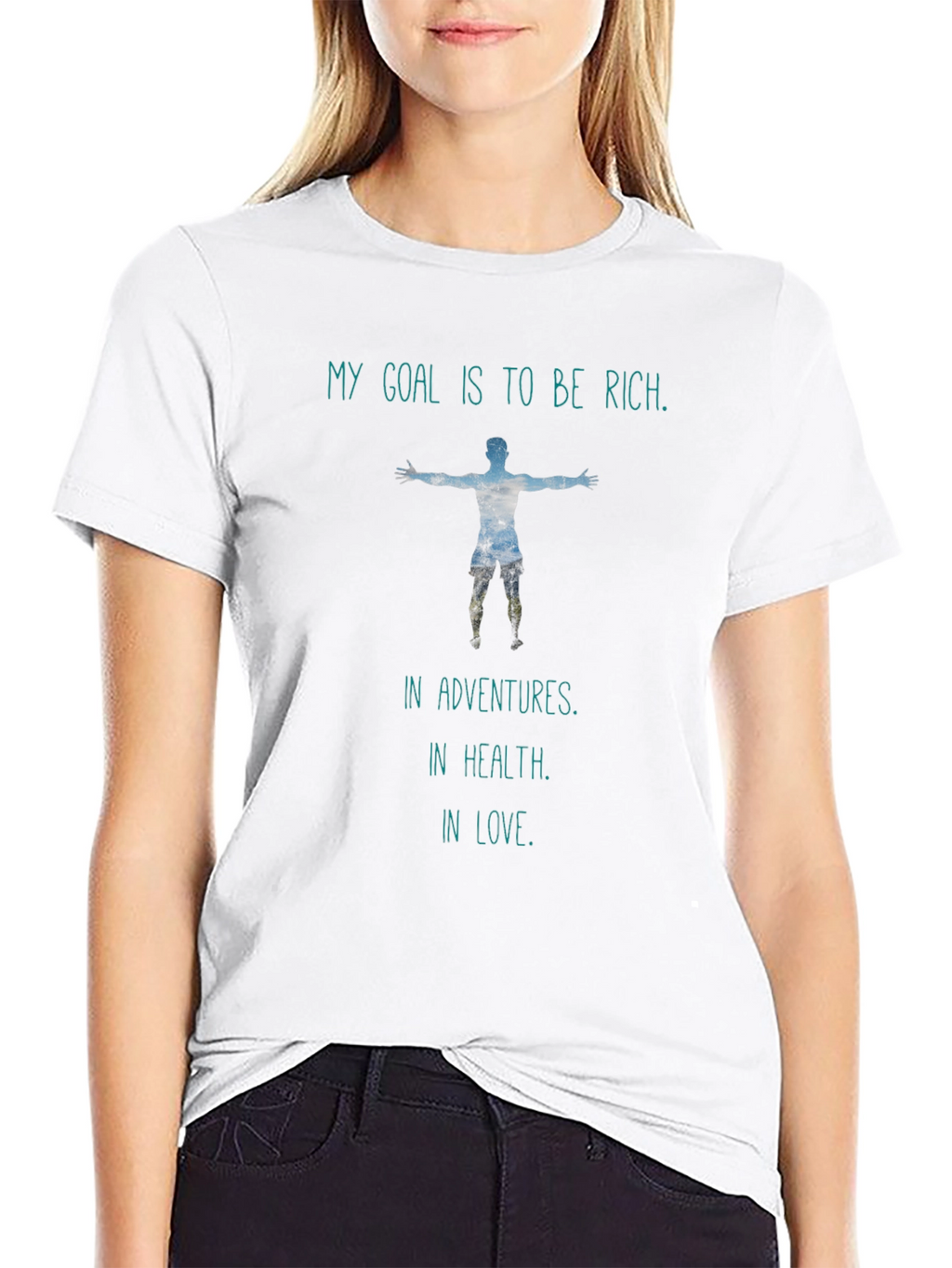 Motivational T-Shirt - Rich in Adventures