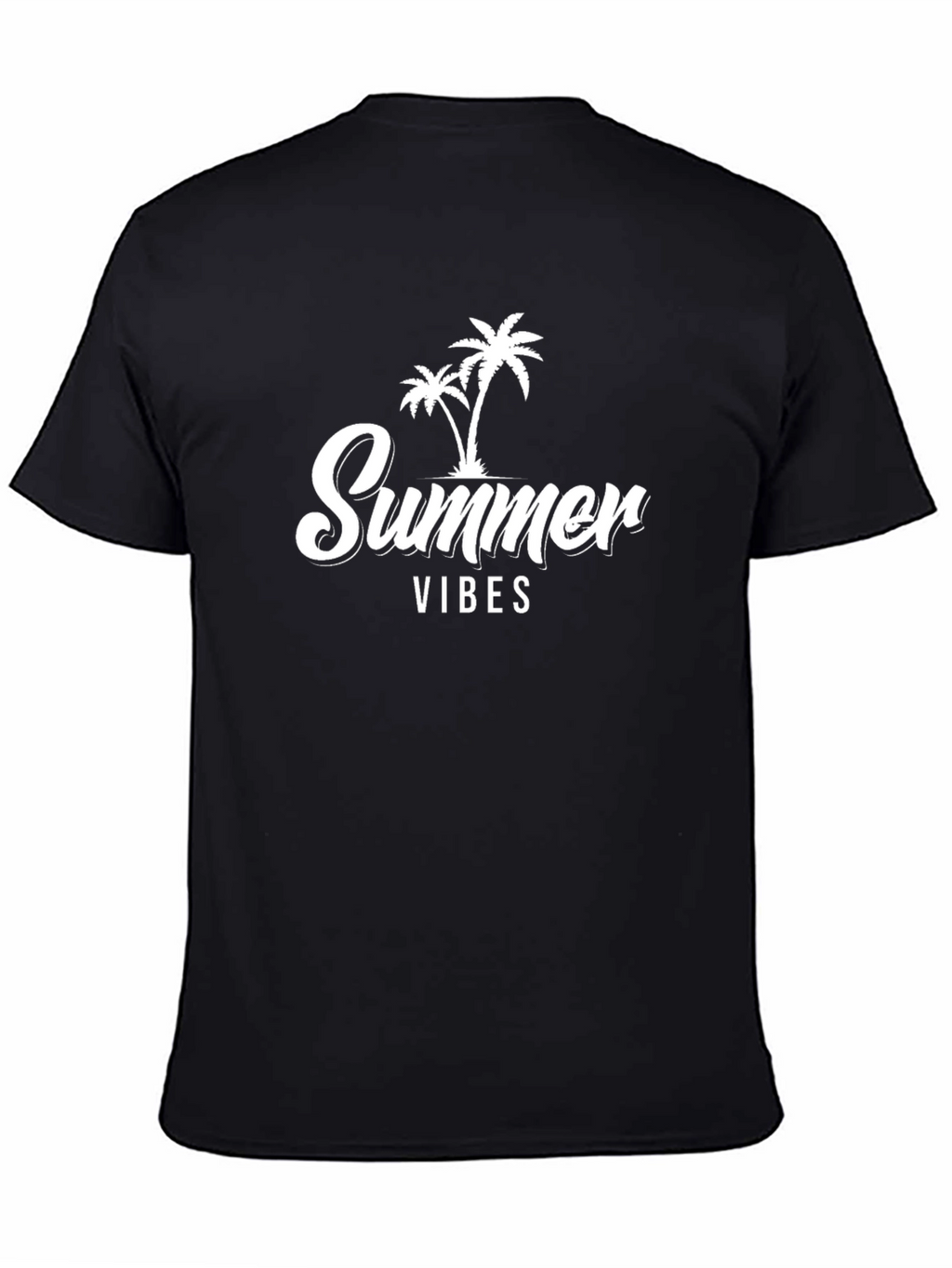 Summer Vibes Graphic Tee - Black