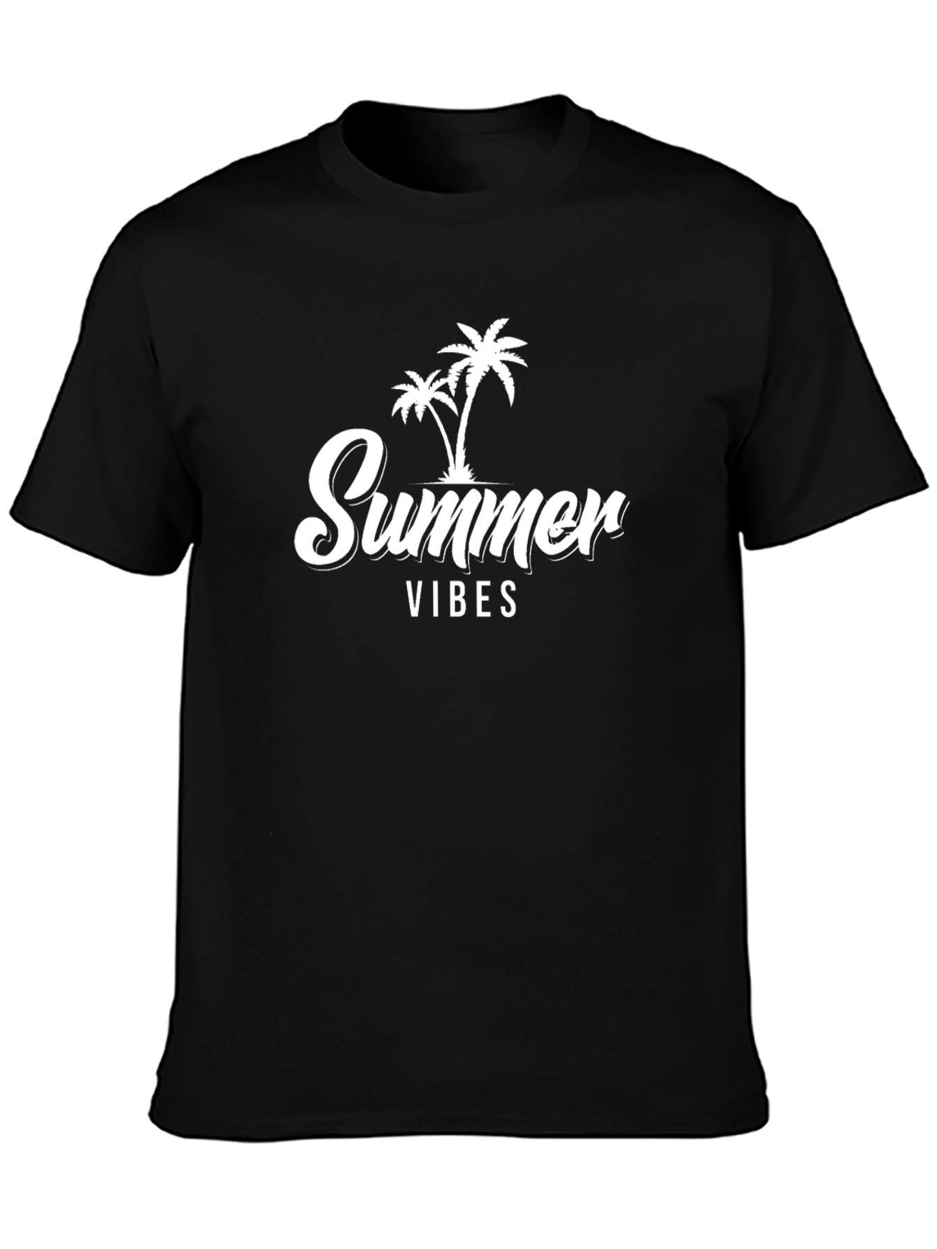 Summer Vibes Graphic Tee - Black