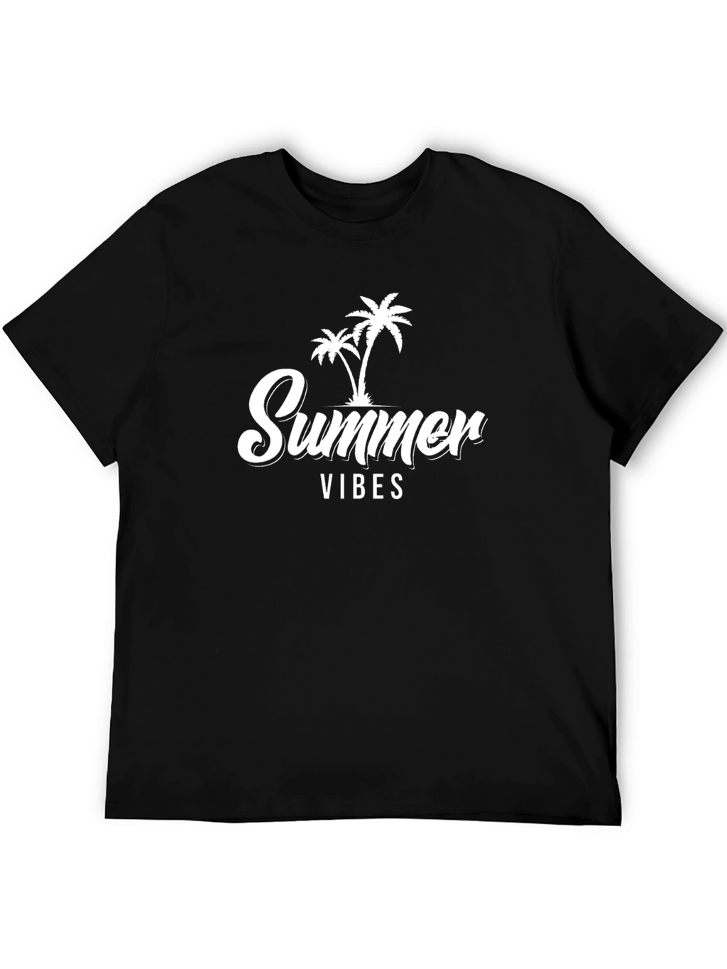 Summer Vibes Graphic Tee - Black