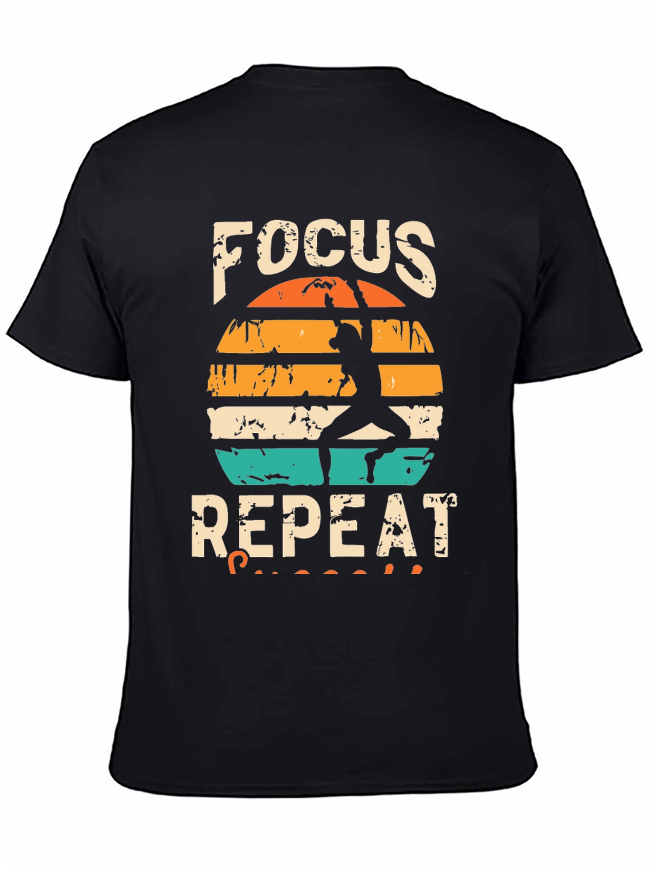 Focus Repeat Rock Climbing Graphic Tee