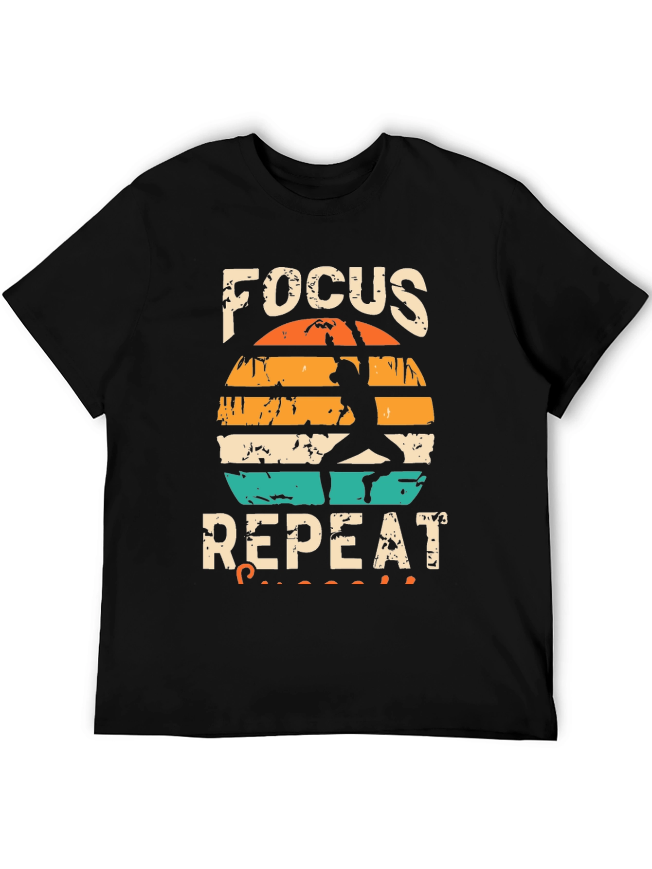 Focus Repeat Rock Climbing Graphic Tee